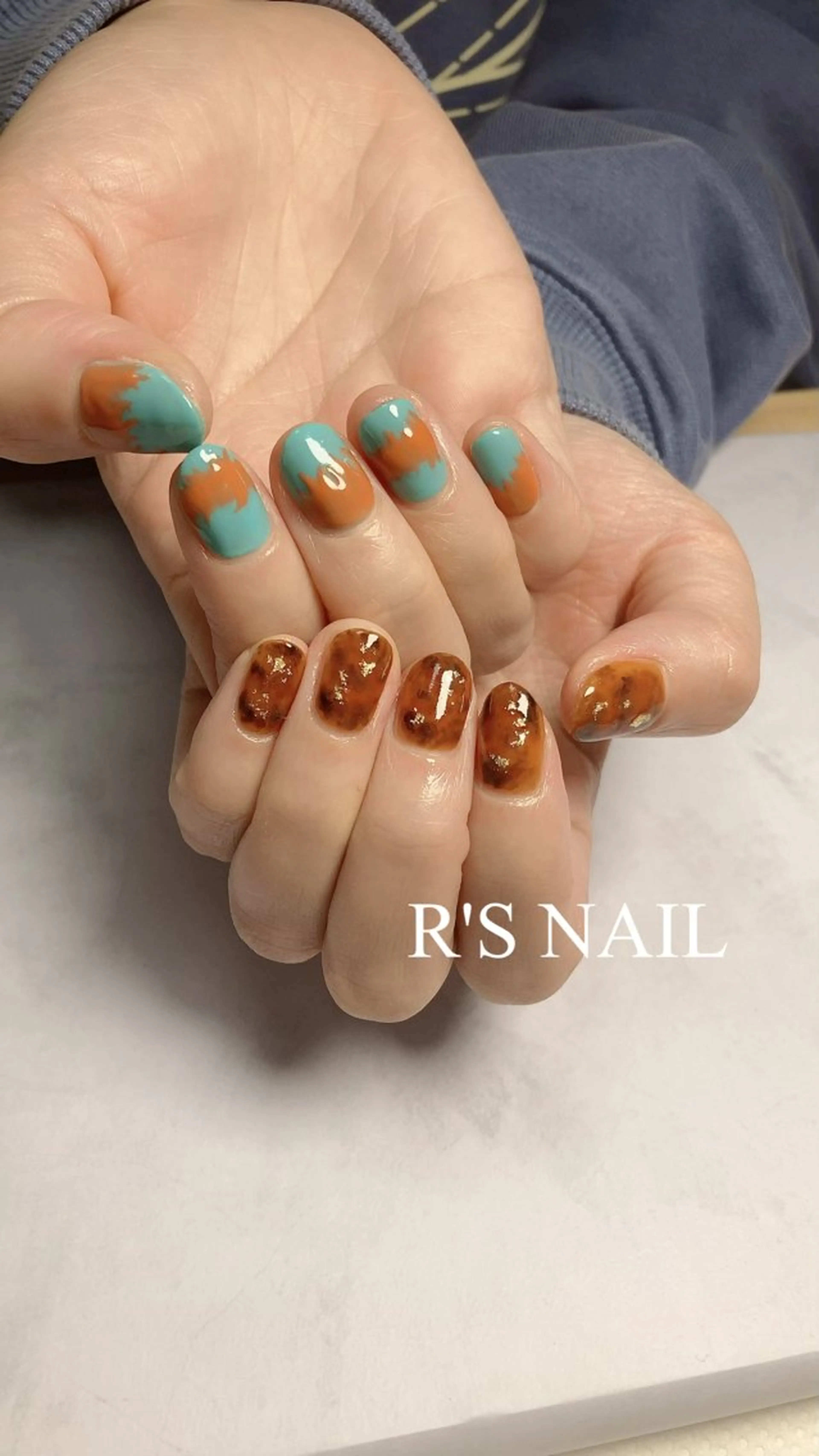 ネイル べっ甲ネイル ハロウィン R‘S NAIL nail salonのネイルデザイン