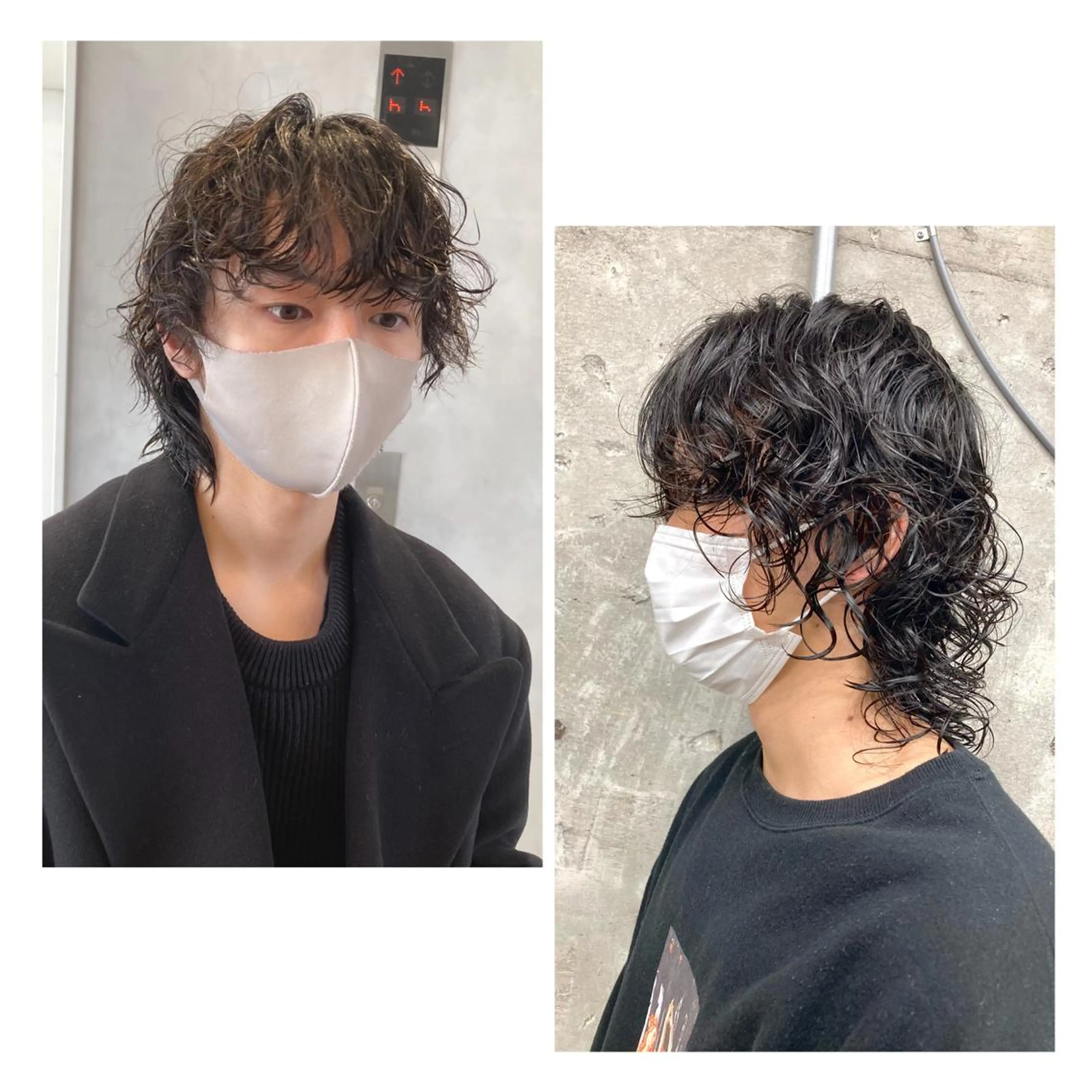 パーマ メンズ ✳️ウルフ/メンズ/ スパイラルパーマ✳️のヘアスタイル