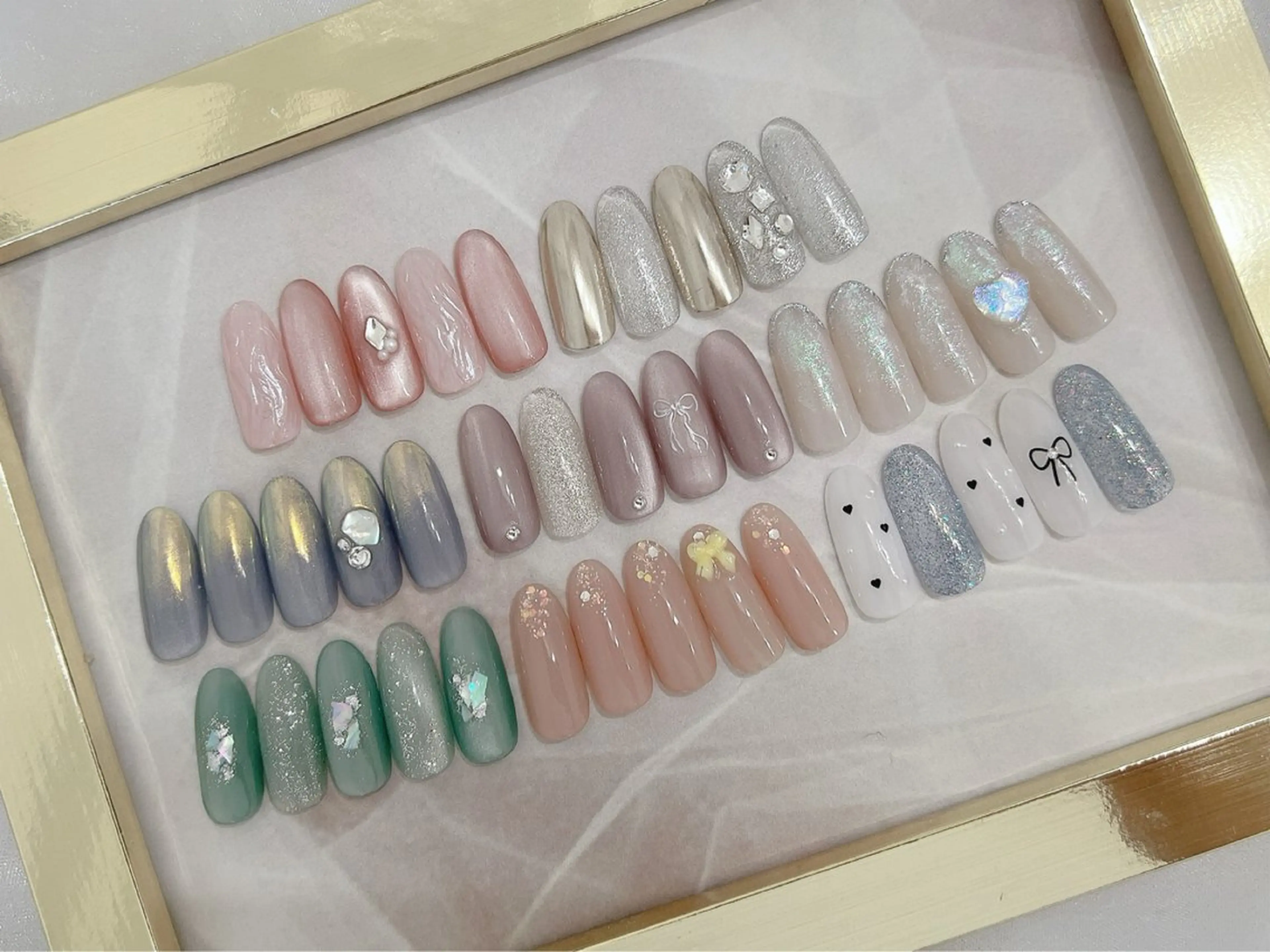 ネイル フットネイル ジェルネイル 韓国ネイル 春ネイル ハンドネイル nail salon Lauleaのネイルデザイン