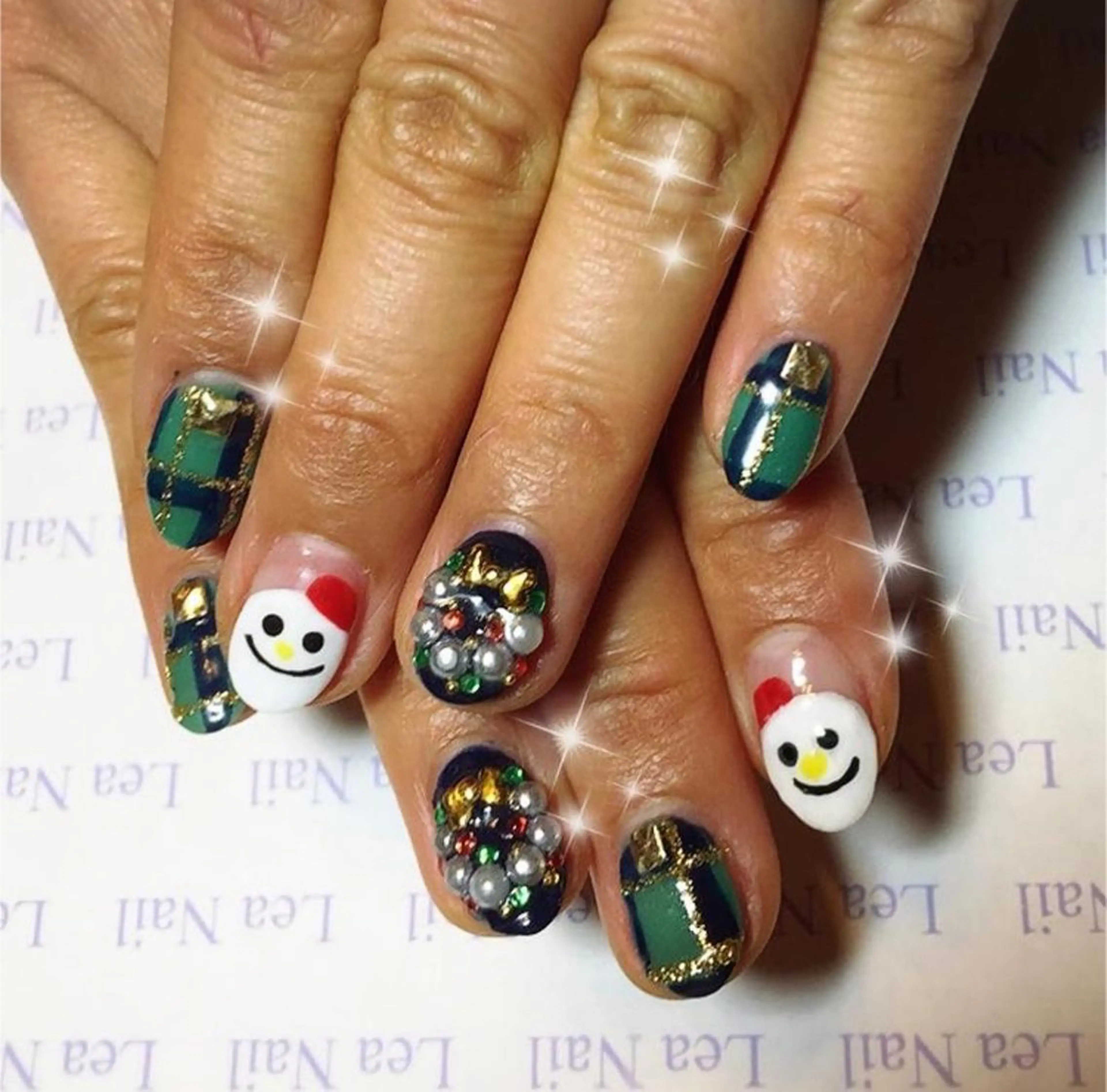 ネイル 冬ネイル クリスマス Lea Nailのネイルデザイン