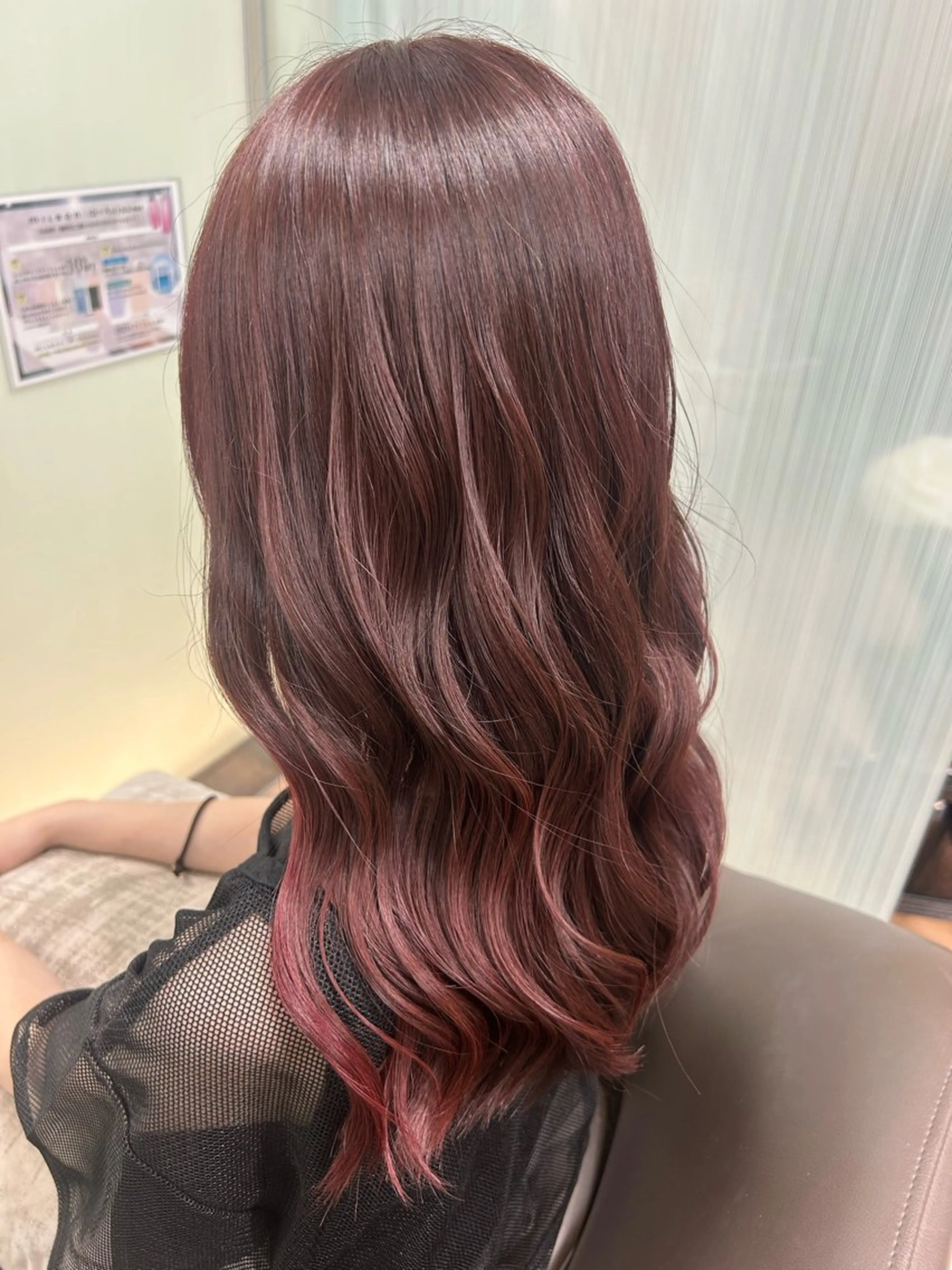 ロング ピンクブラウン ヘアカラー カット⚡️カラー🫧 募集中/愛海のヘアスタイル