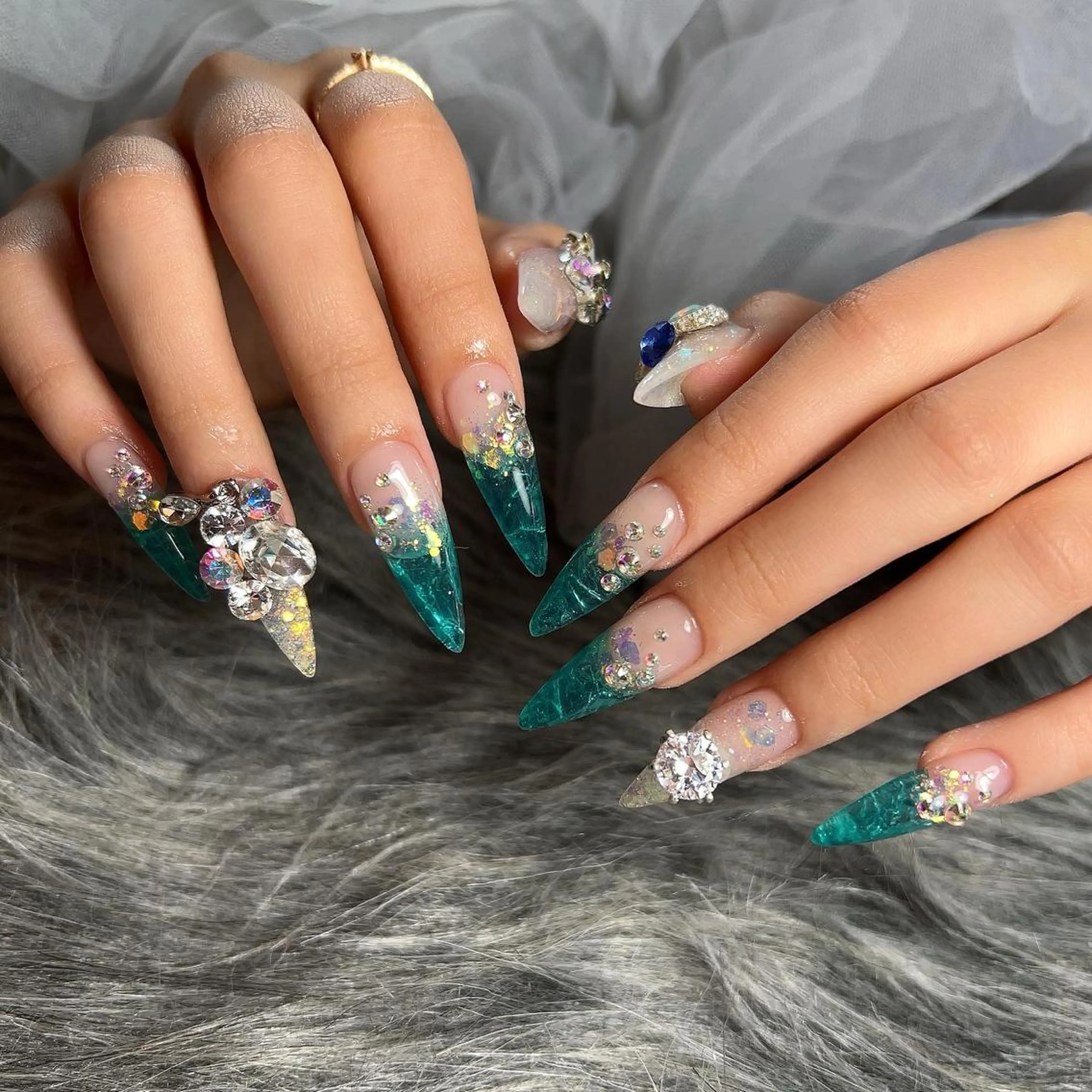 ロング ネイル nail salon azuのネイルデザイン