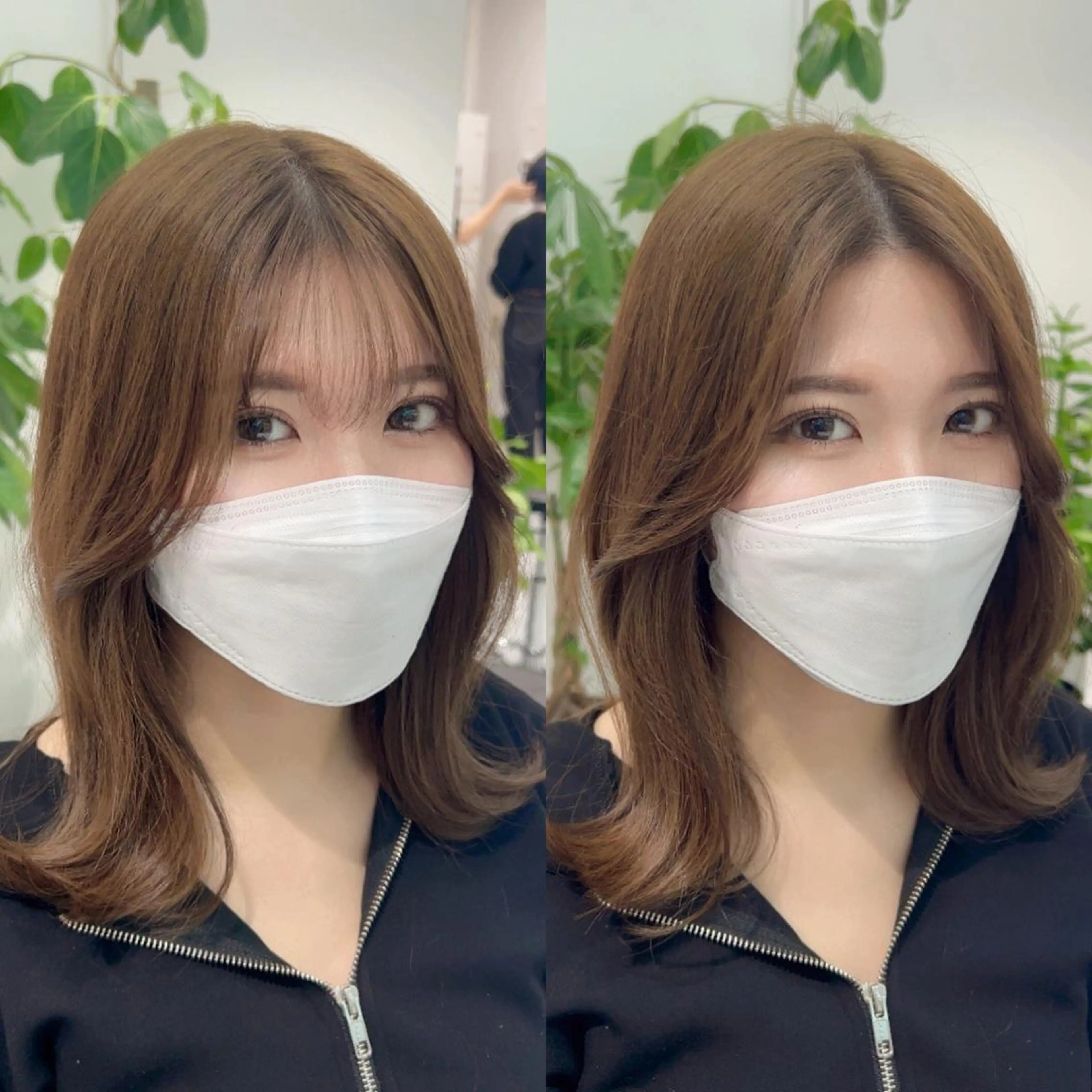 セミロング カット ヘアカラー トリートメント ヘッドスパ ヘアセット ケアブリーチ/まつパ マツエク/sEnAのヘアスタイル