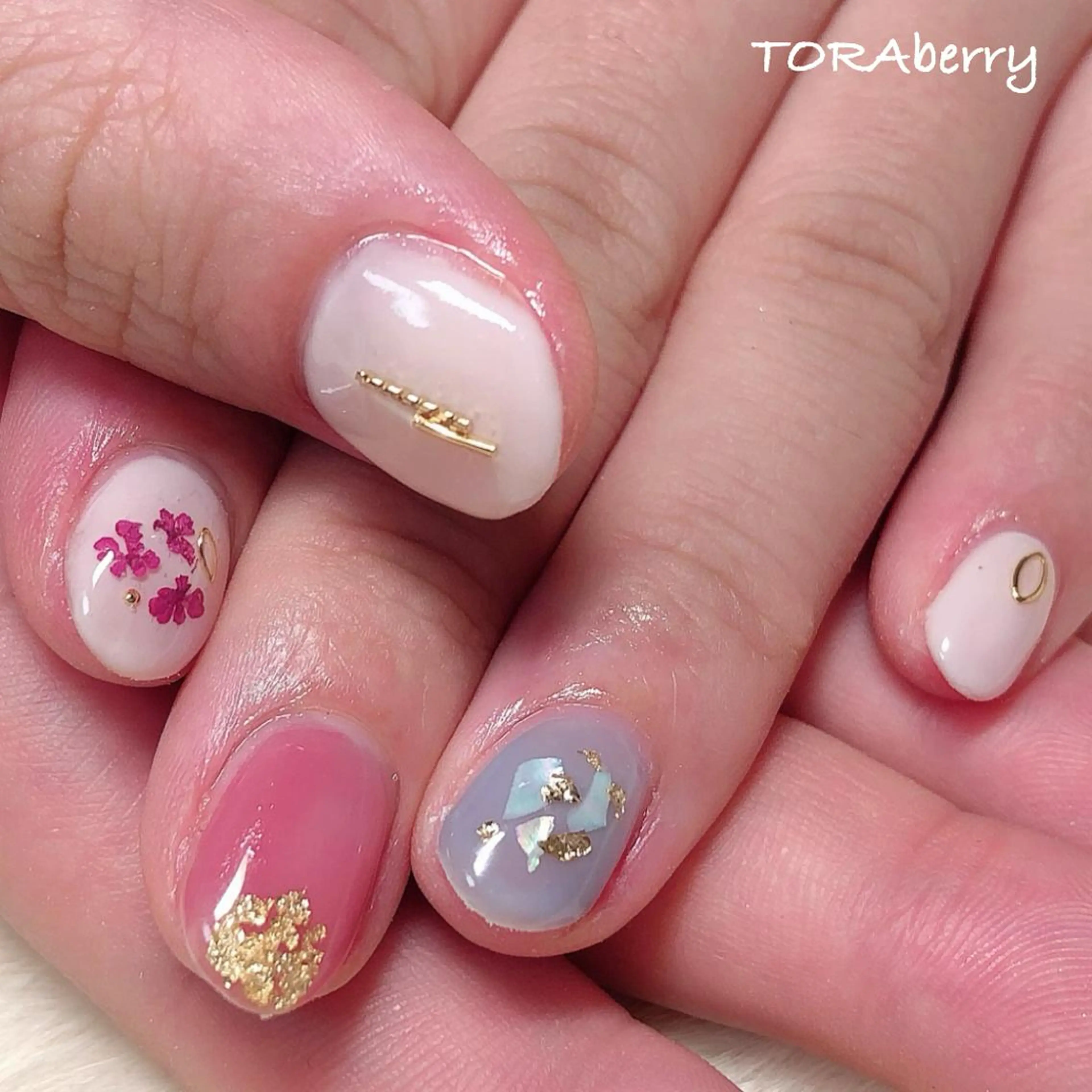 ネイル 春ネイル ハンドネイル ネイリスト なつみのネイルデザイン