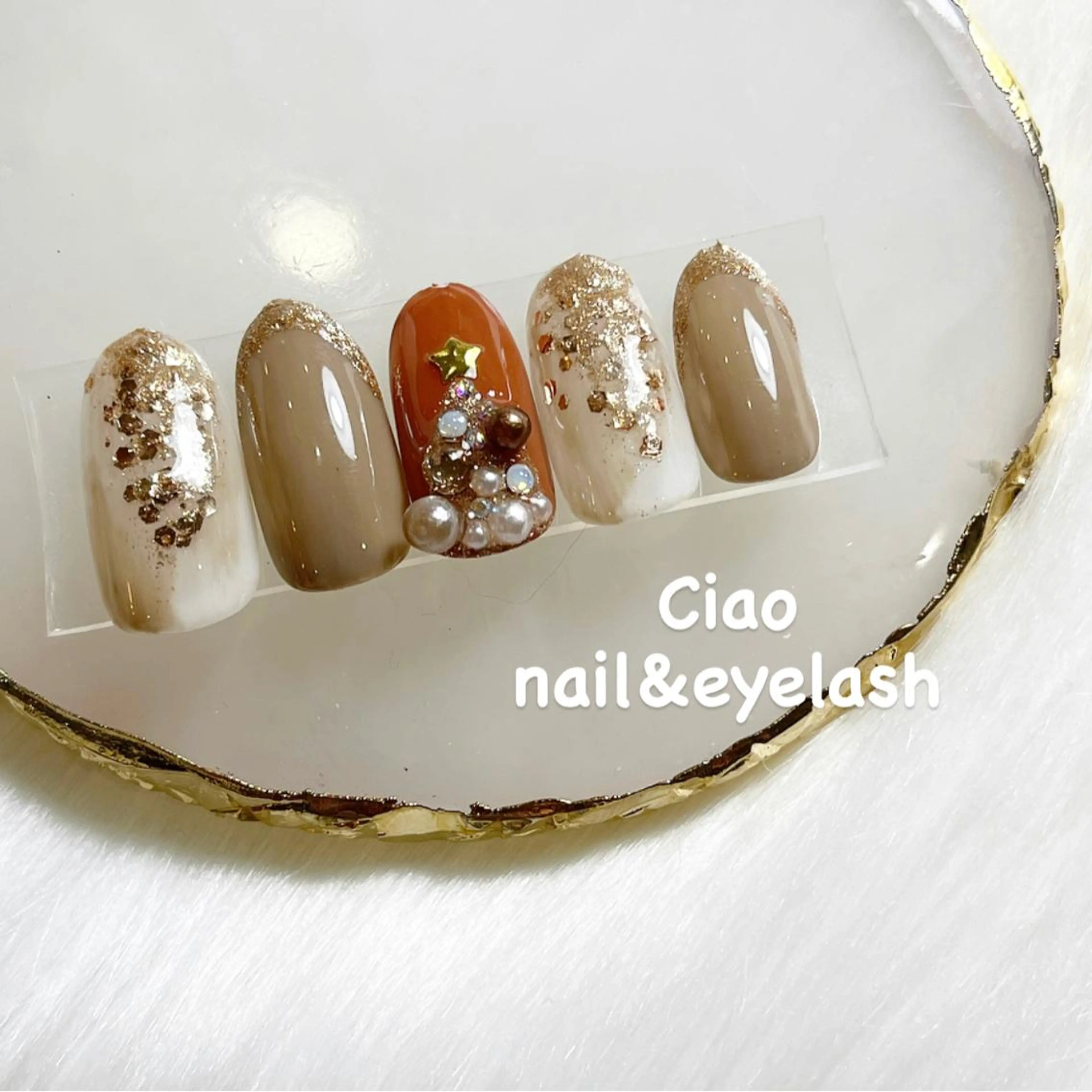 ネイル アートネイル ジェルネイル ニュアンスネイル 冬ネイル #Amin nail salonのネイルデザイン