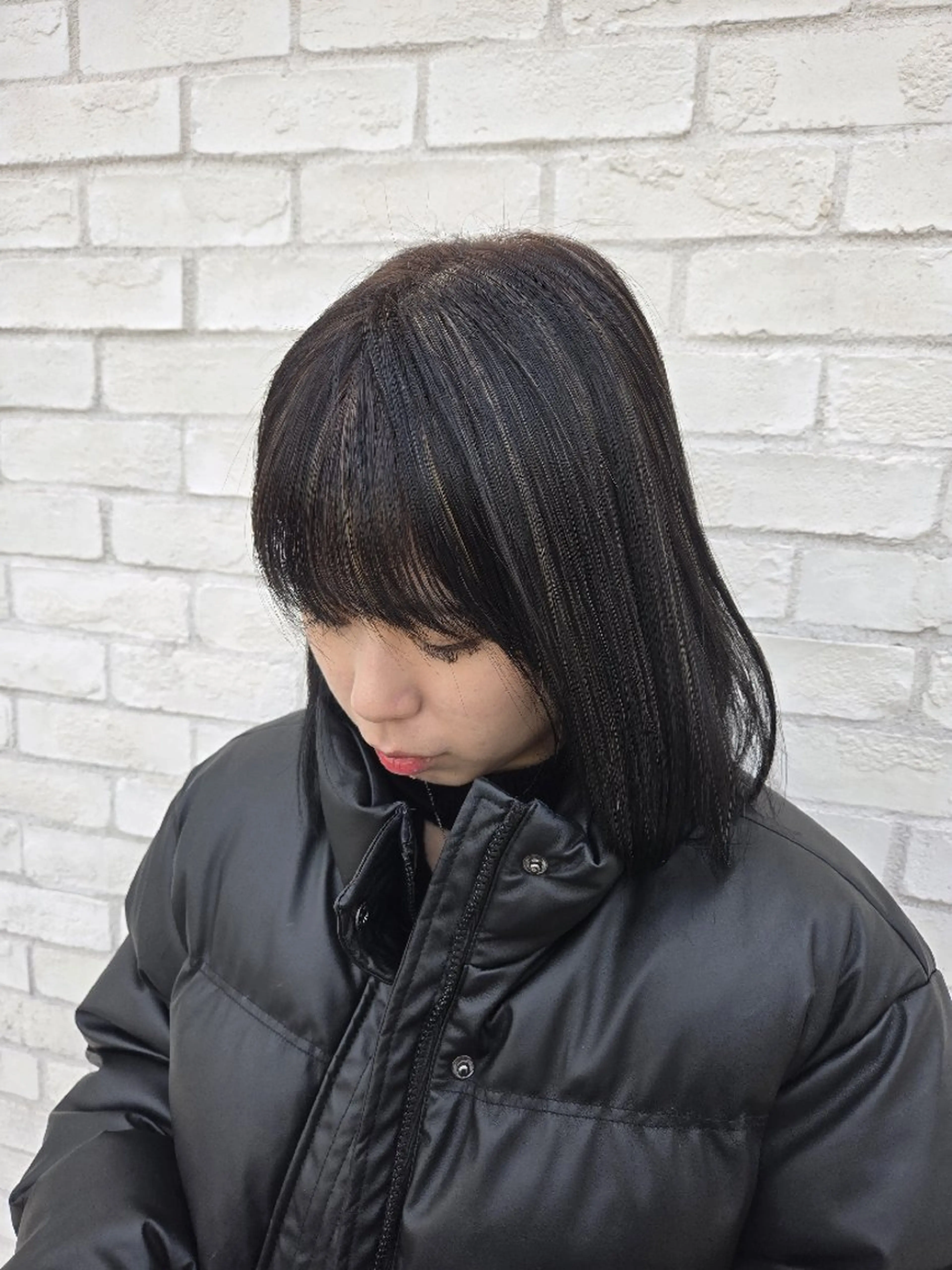 セミロング カラー ハイライトカラー ハイライト preak TOMOのヘアスタイル