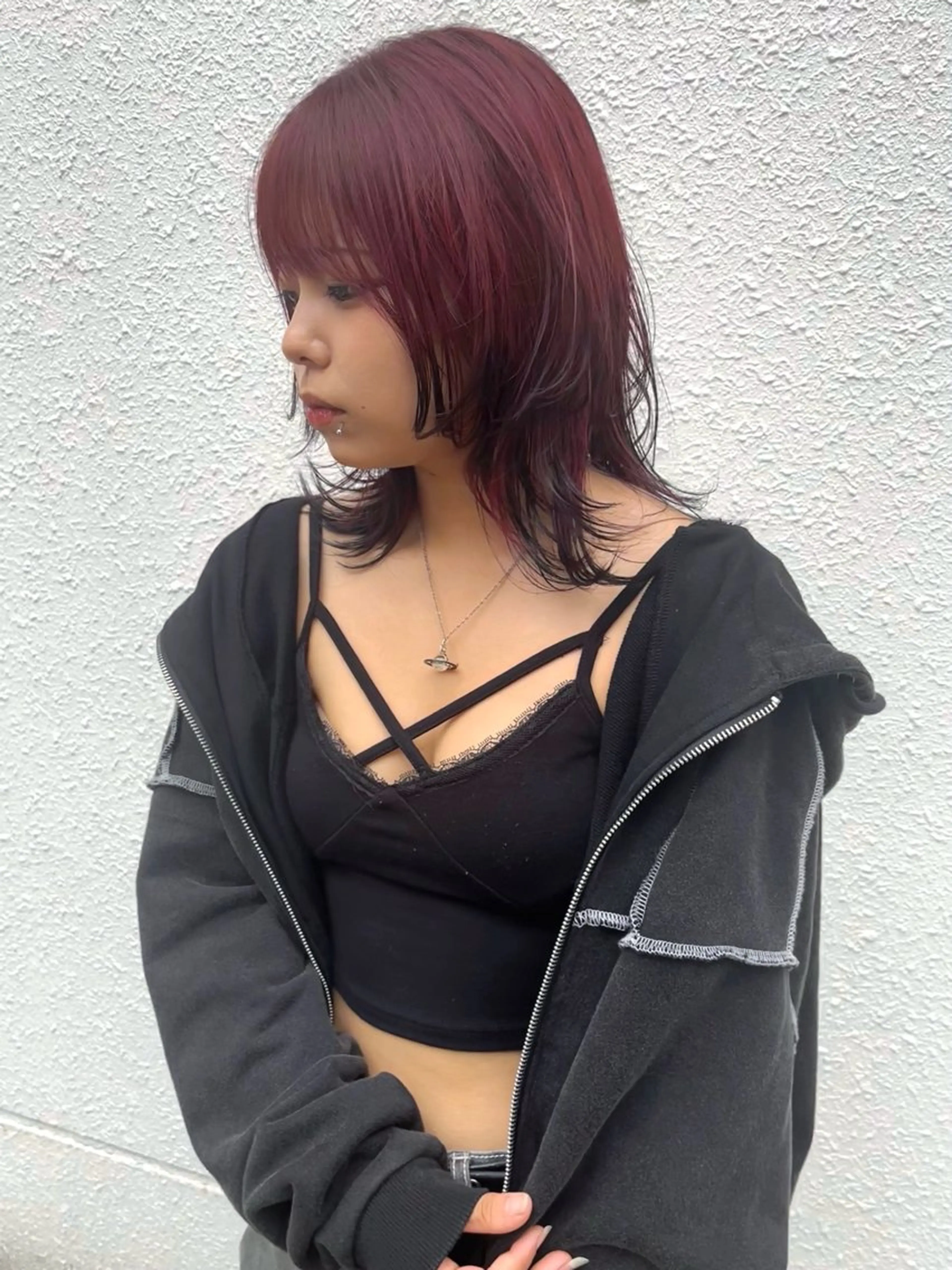 ミディアム カラー カット ヘアカラー Lita所属・尾崎隼大 レイヤー/韓国ヘアのヘアスタイル