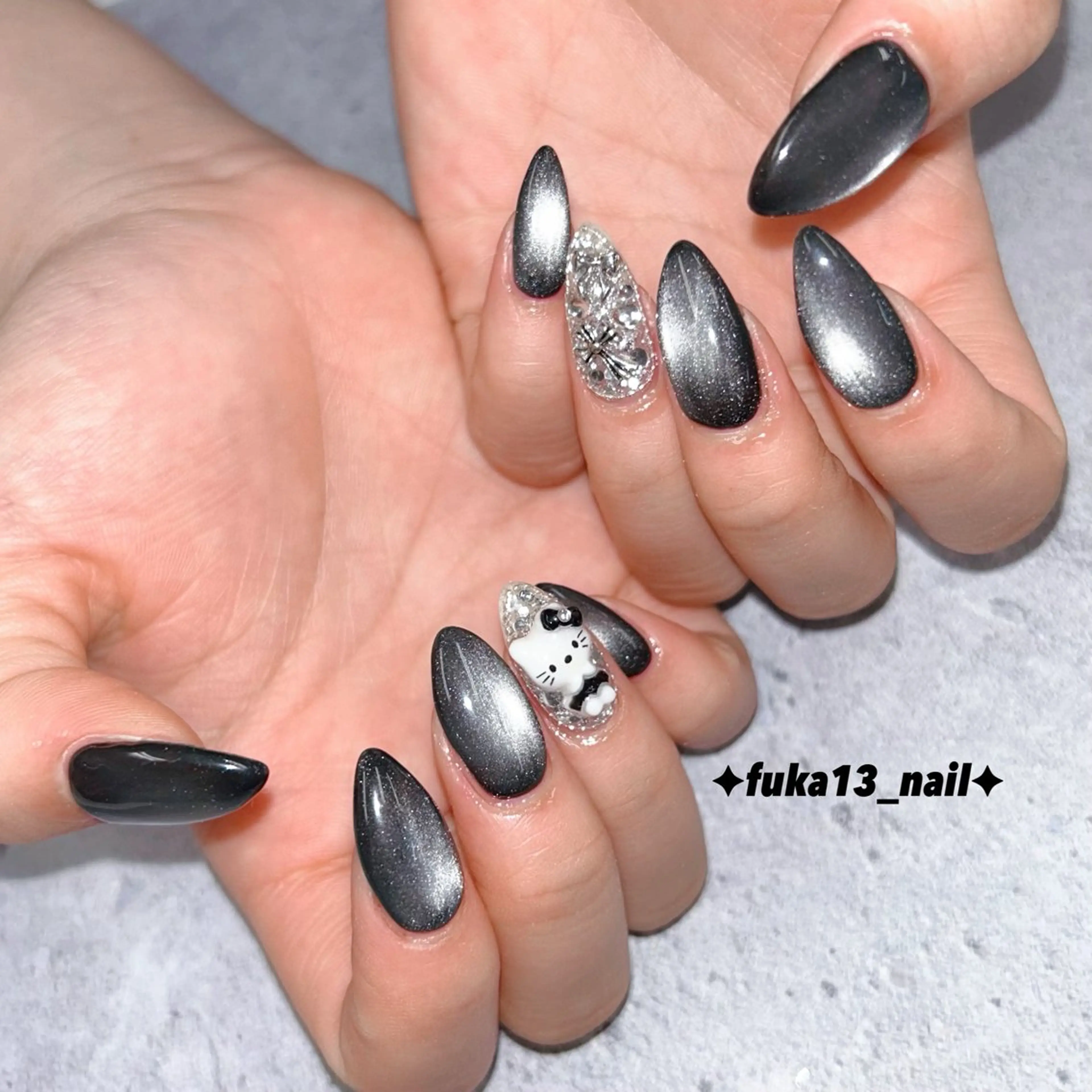 ネイル 韓国ネイル マグネットネイル Nail♡Fuka. /5月予約受付中のネイルデザイン
