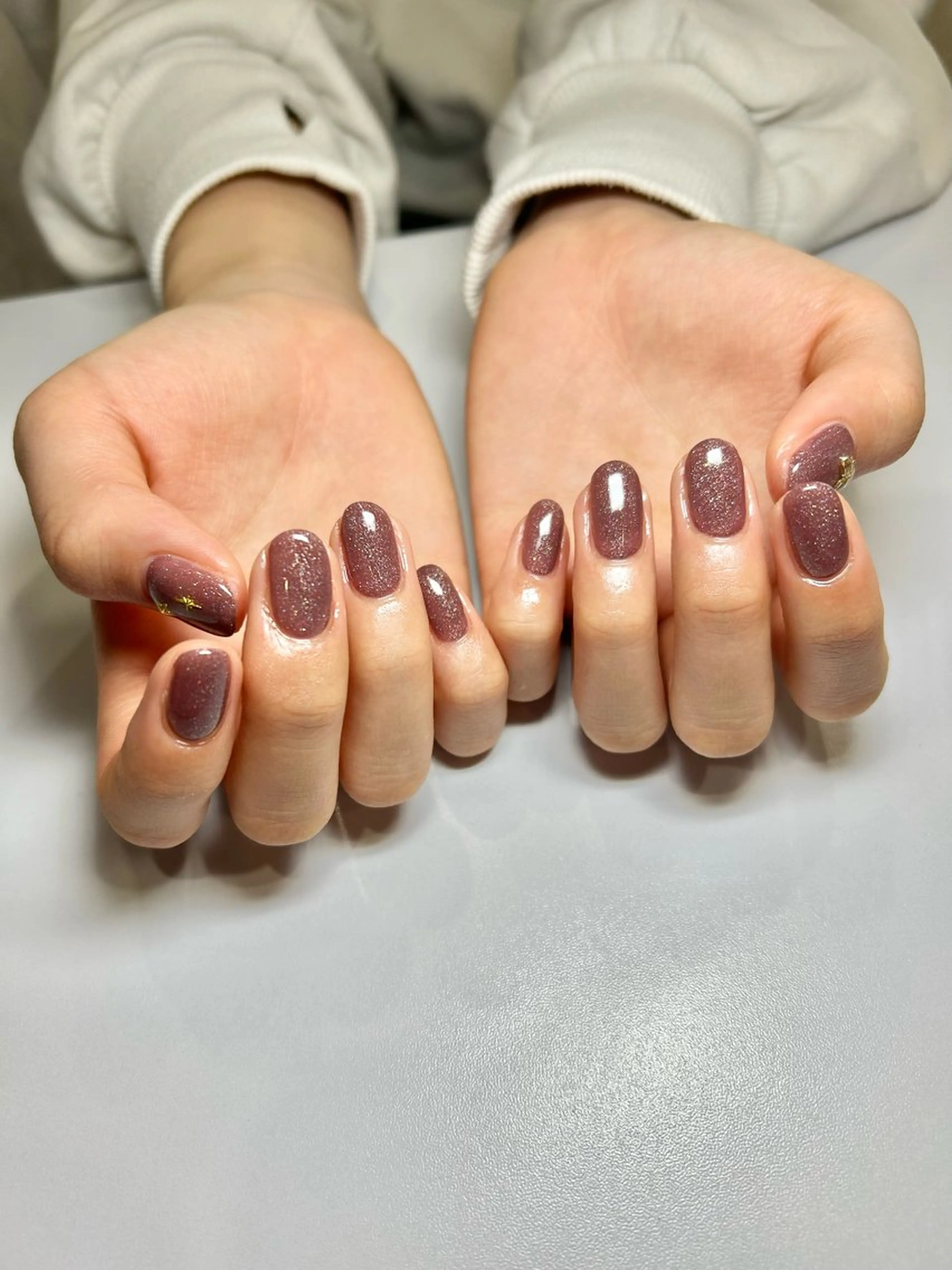 ネイル ワンカラーネイル ハンドネイル welina Miyukiのネイルデザイン