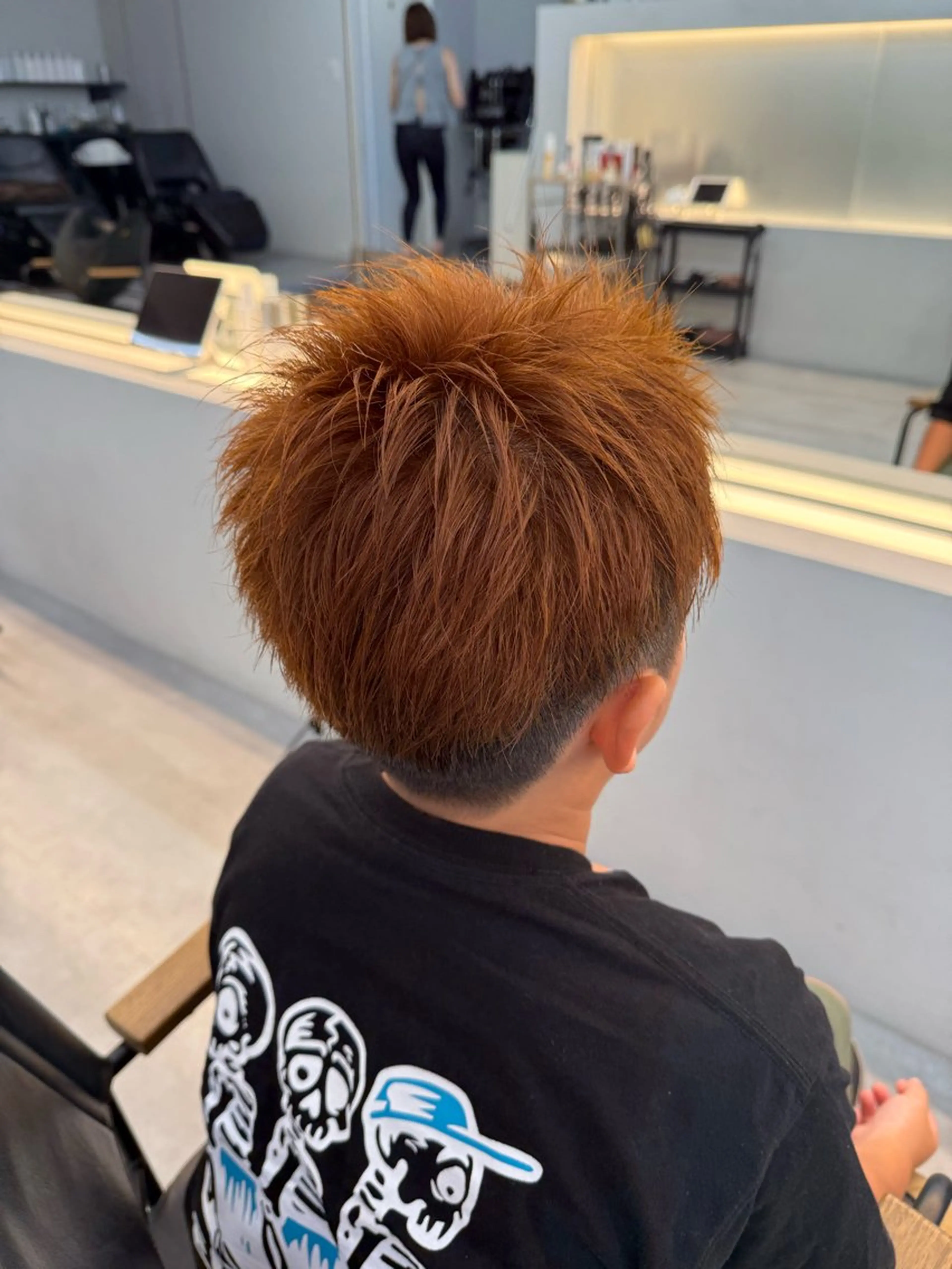 カラー メンズ ブラウンカラー ダブルカラー オレンジ オレンジブラウン ヘアカラー wuvhair所属・wuvhair/ あかりのヘアスタイル