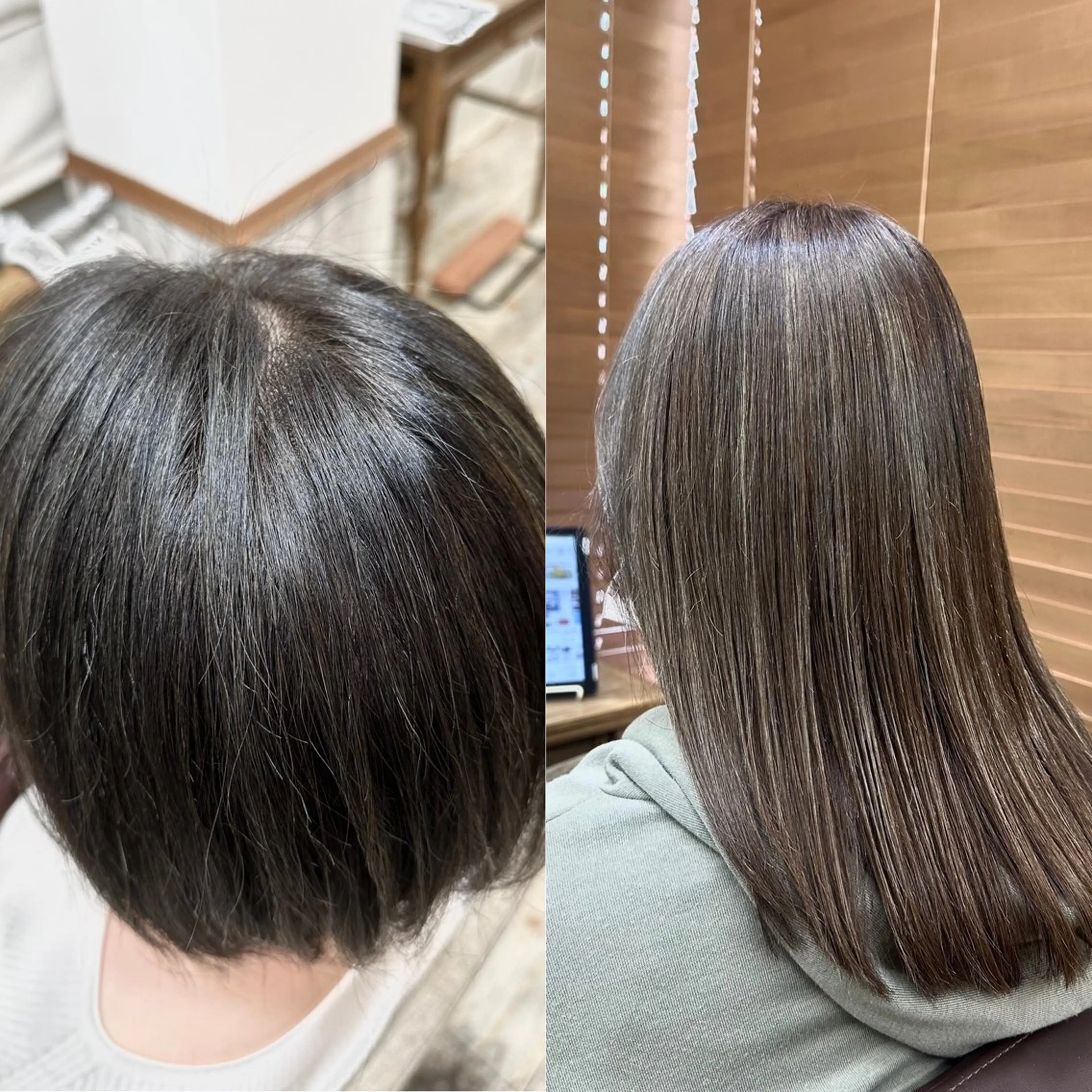 セミロング 髪質改善個室サロン' 縮毛矯正・艶カラーのヘアスタイル