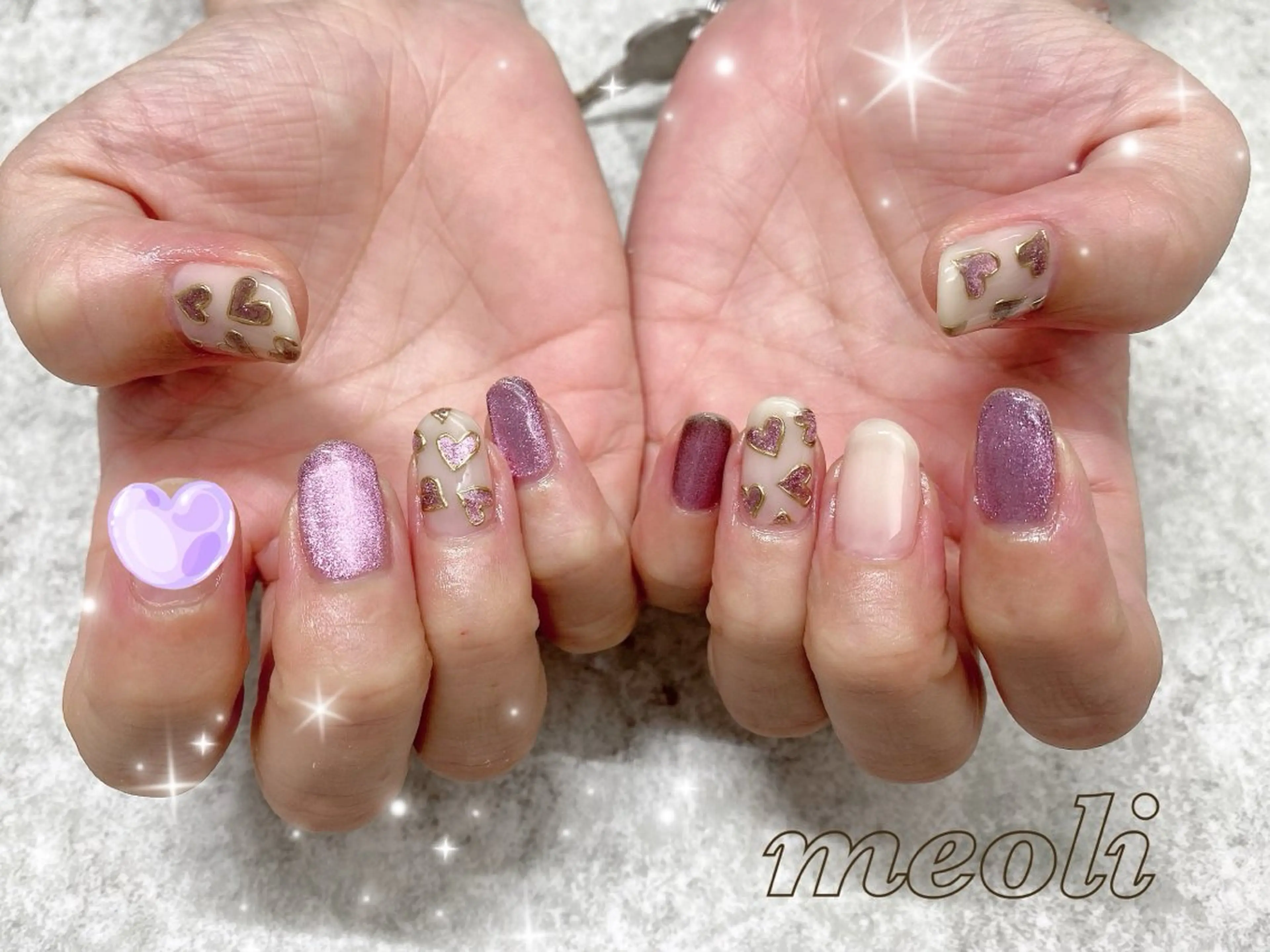 ネイル ハンドネイル nail salon meoli メグのネイルデザイン