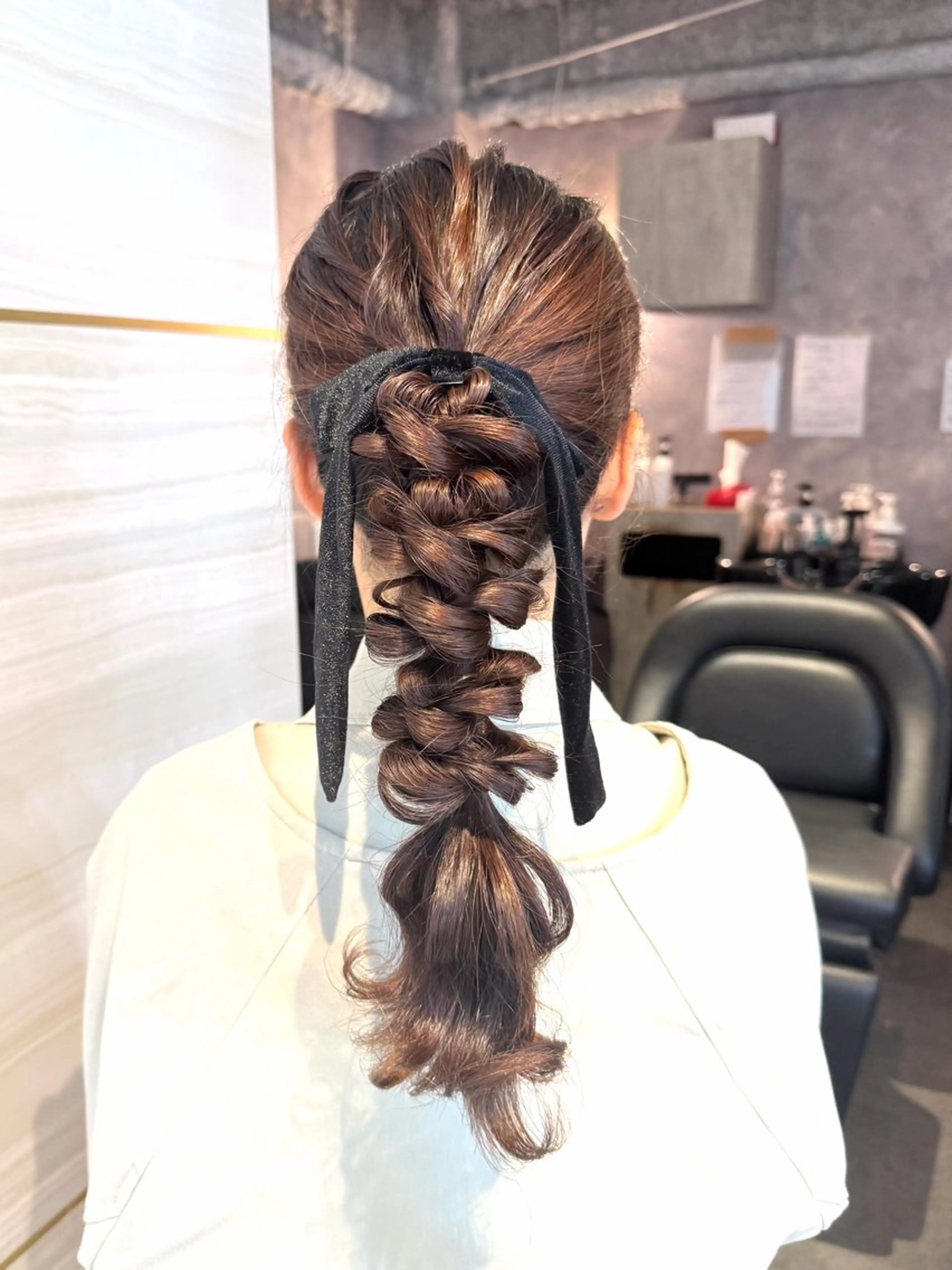 ロング ヘアアレンジ ヘアセット 🩶鈴木茉奈🩶艶髪 /透明感/暖色カラーのヘアスタイル