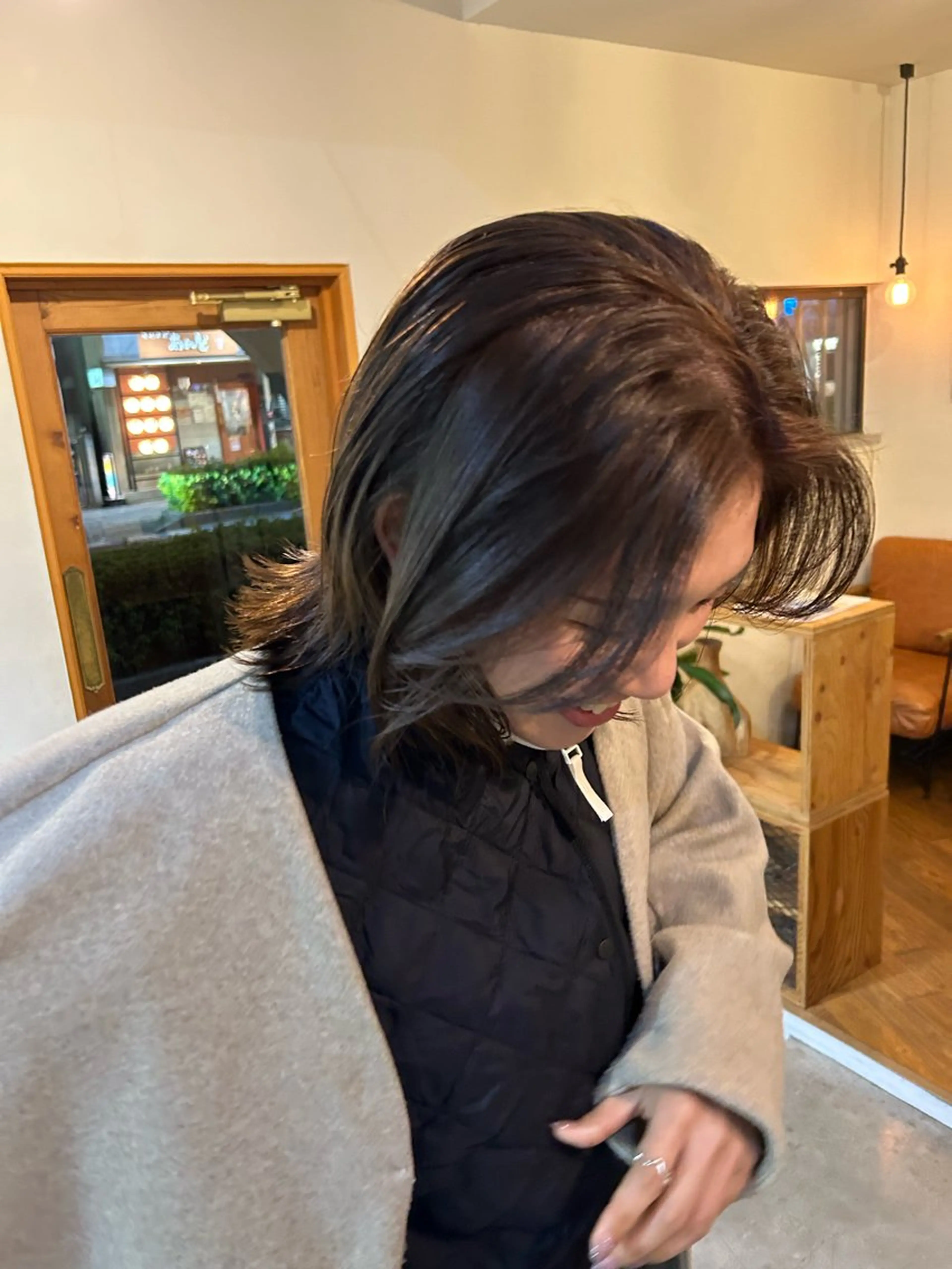 ミディアム カット ヘアカラー トリートメント 物井 南帆 （ものいみほ）のヘアスタイル