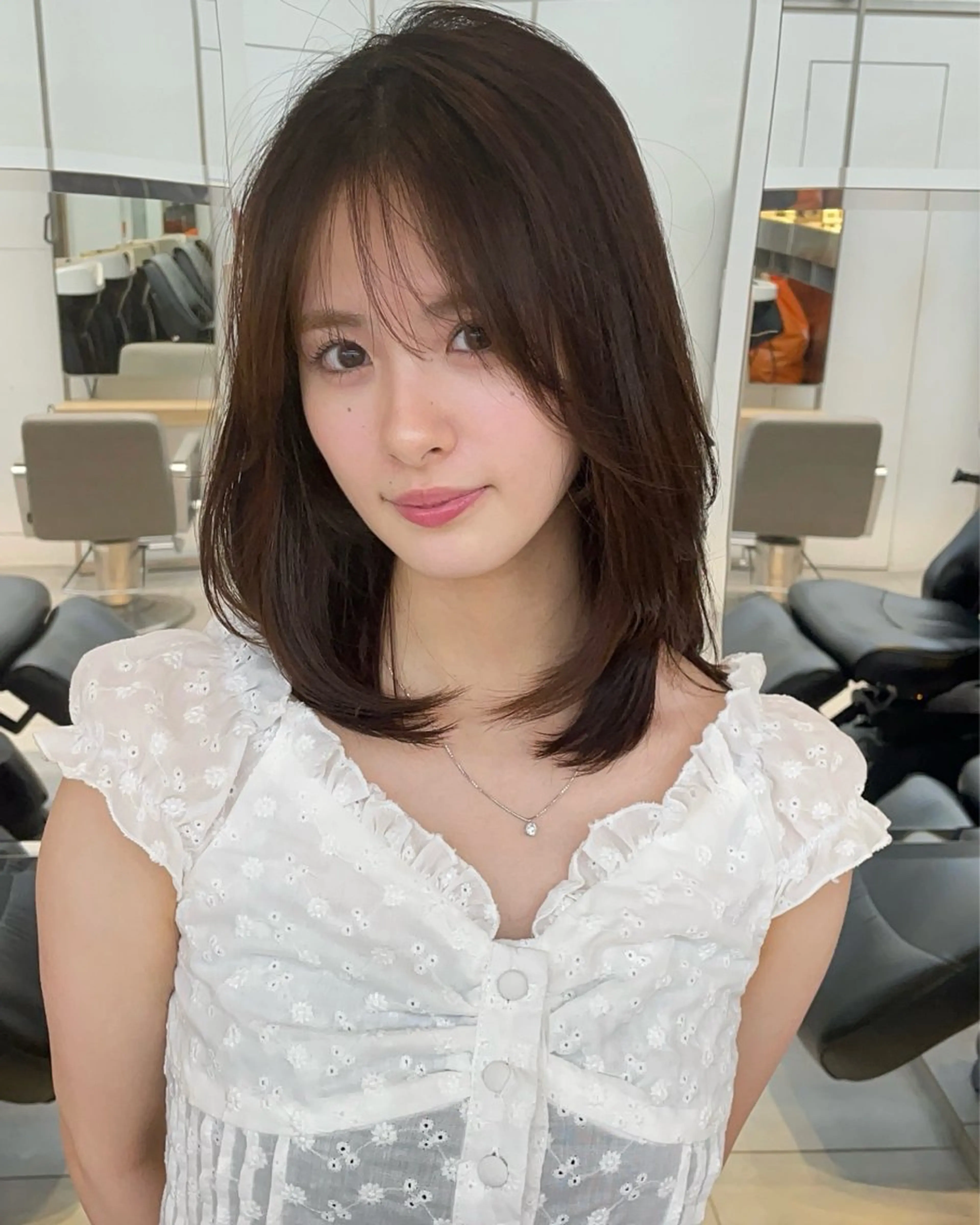 ミディアム カラー 髪質改善 ✨髪質改善✨美髪 矯正🫧小泉のヘアスタイル