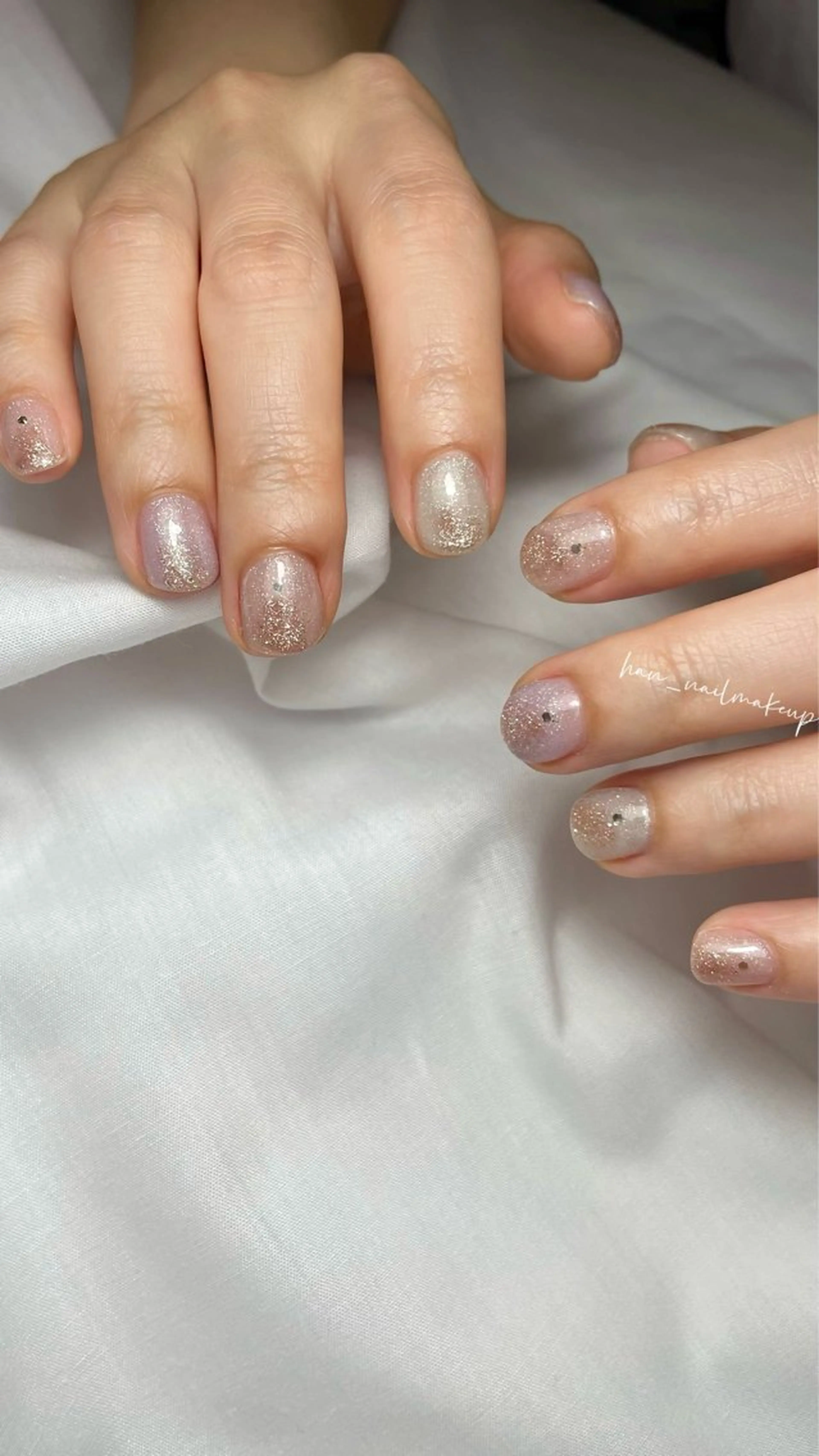 ネイル キラキラネイル 春ネイル ハンドネイル Himari Nail Salonのネイルデザイン