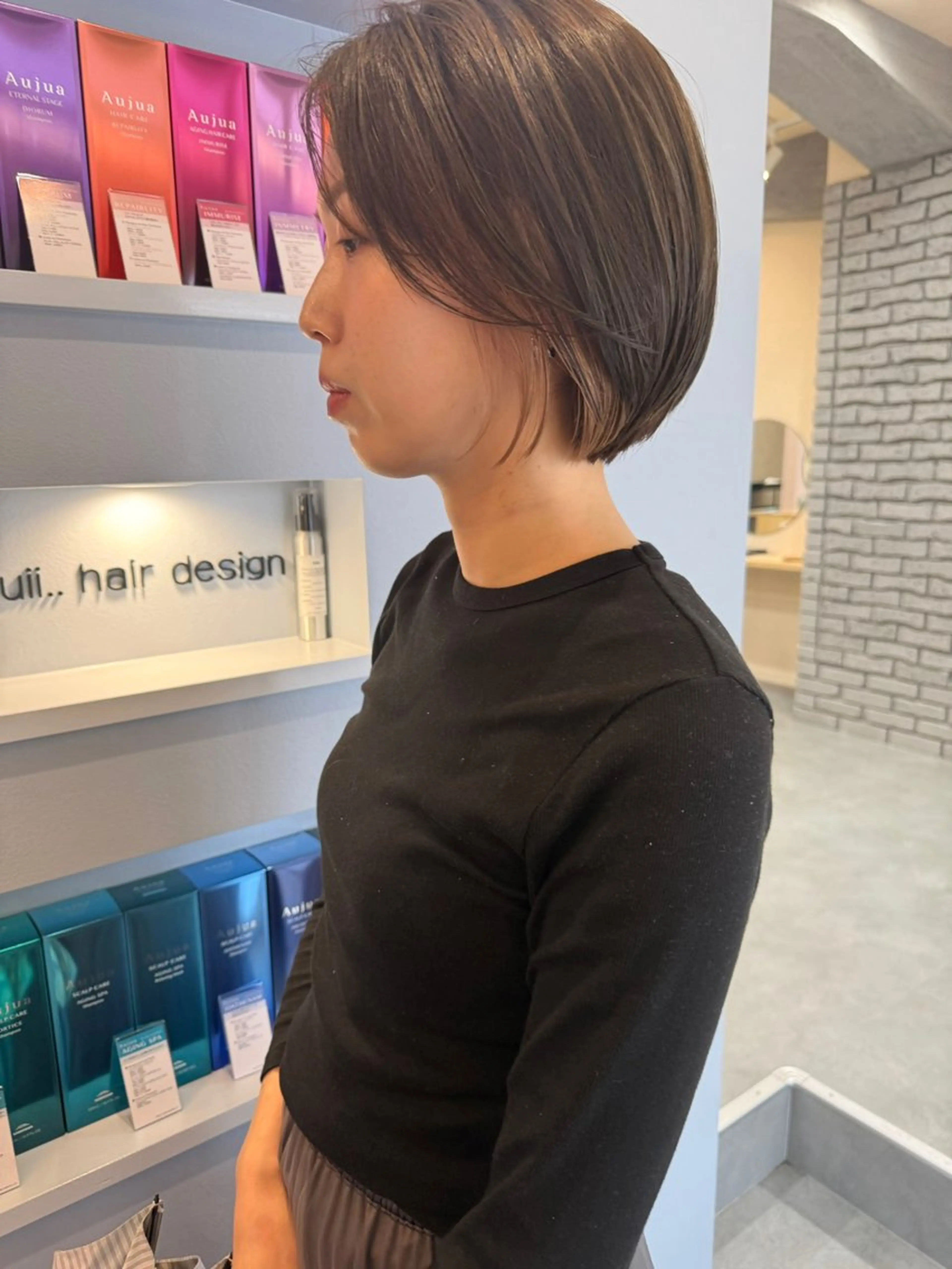ショート ショートボブ ボブ 髪質改善 ショートヘア ヘアカラー トリートメント suii..hair designのヘアスタイル