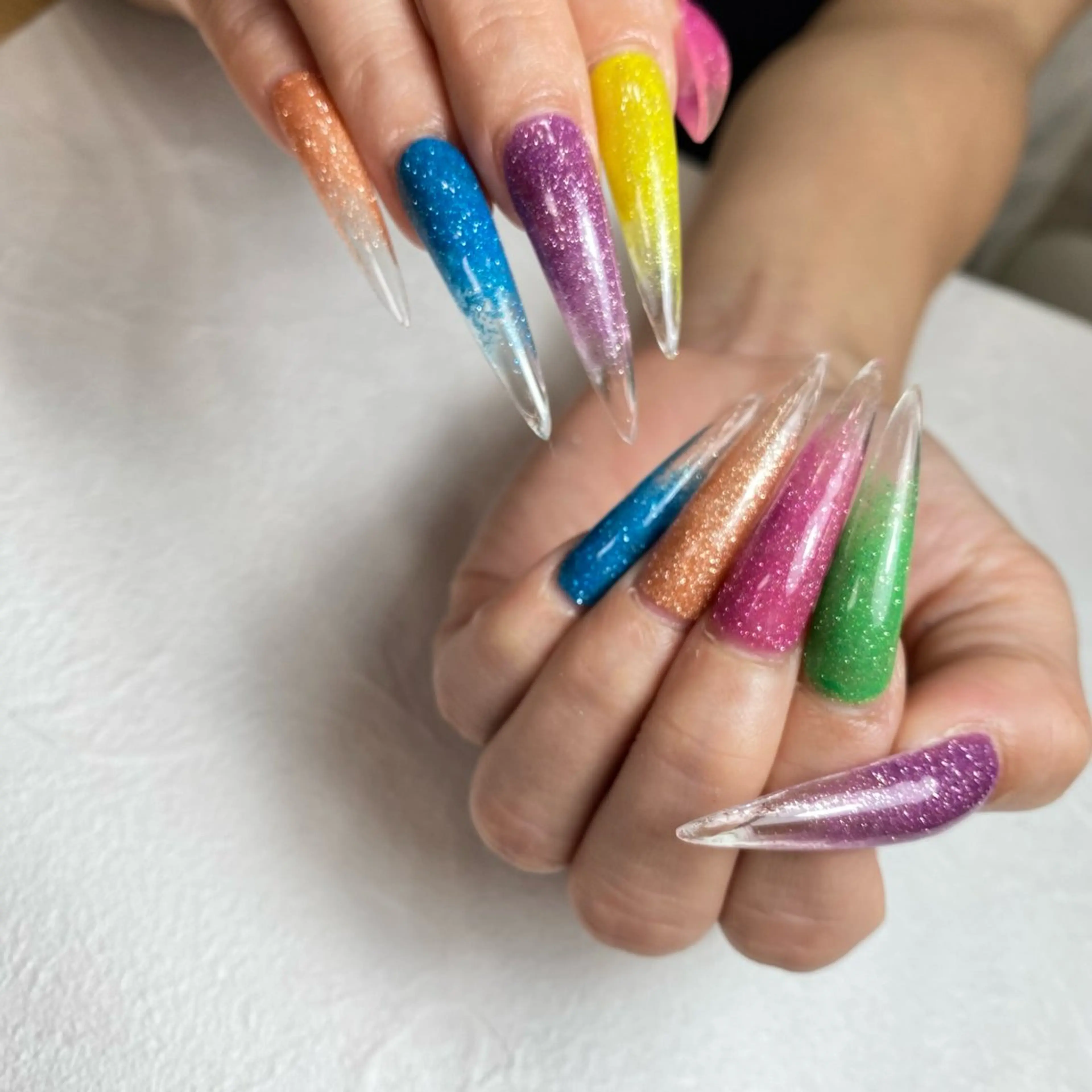 ネイル クリアネイル シンプルネイル ハンドネイル nailsalon e'clatのネイルデザイン