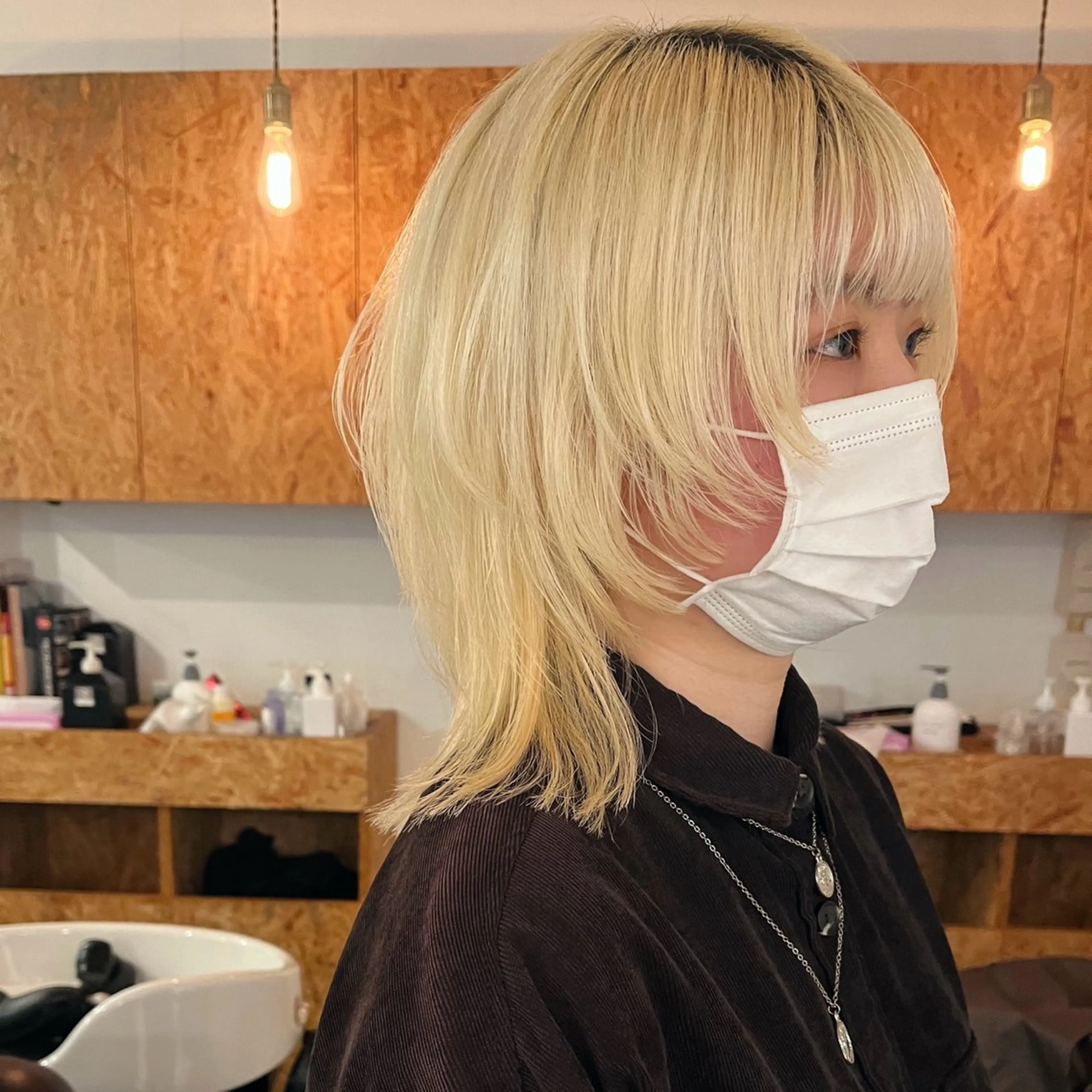 セミロング ウルフカット 暖色/パーマ 🌼クニトウメイのヘアスタイル
