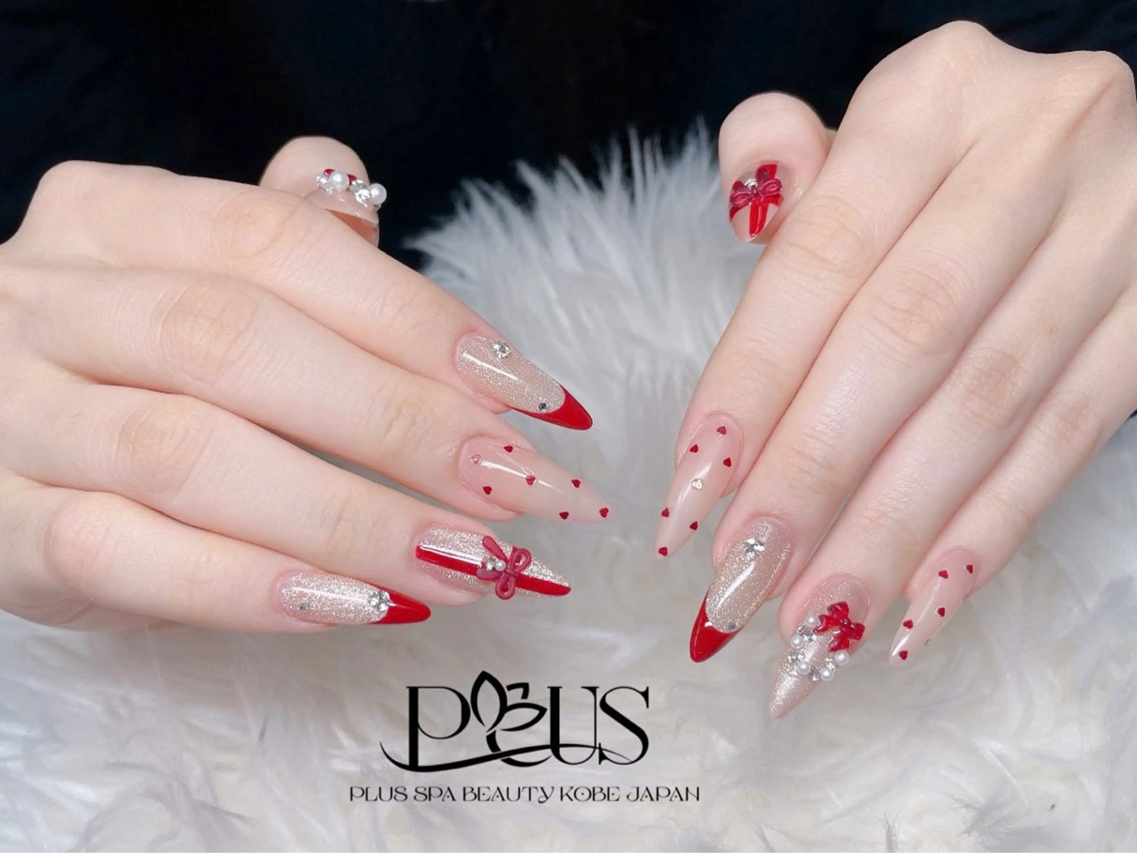 [HAND]自爪ジェル◆10本アート・パーツ付け放題　￥9900 -> ¥ 7425の写真