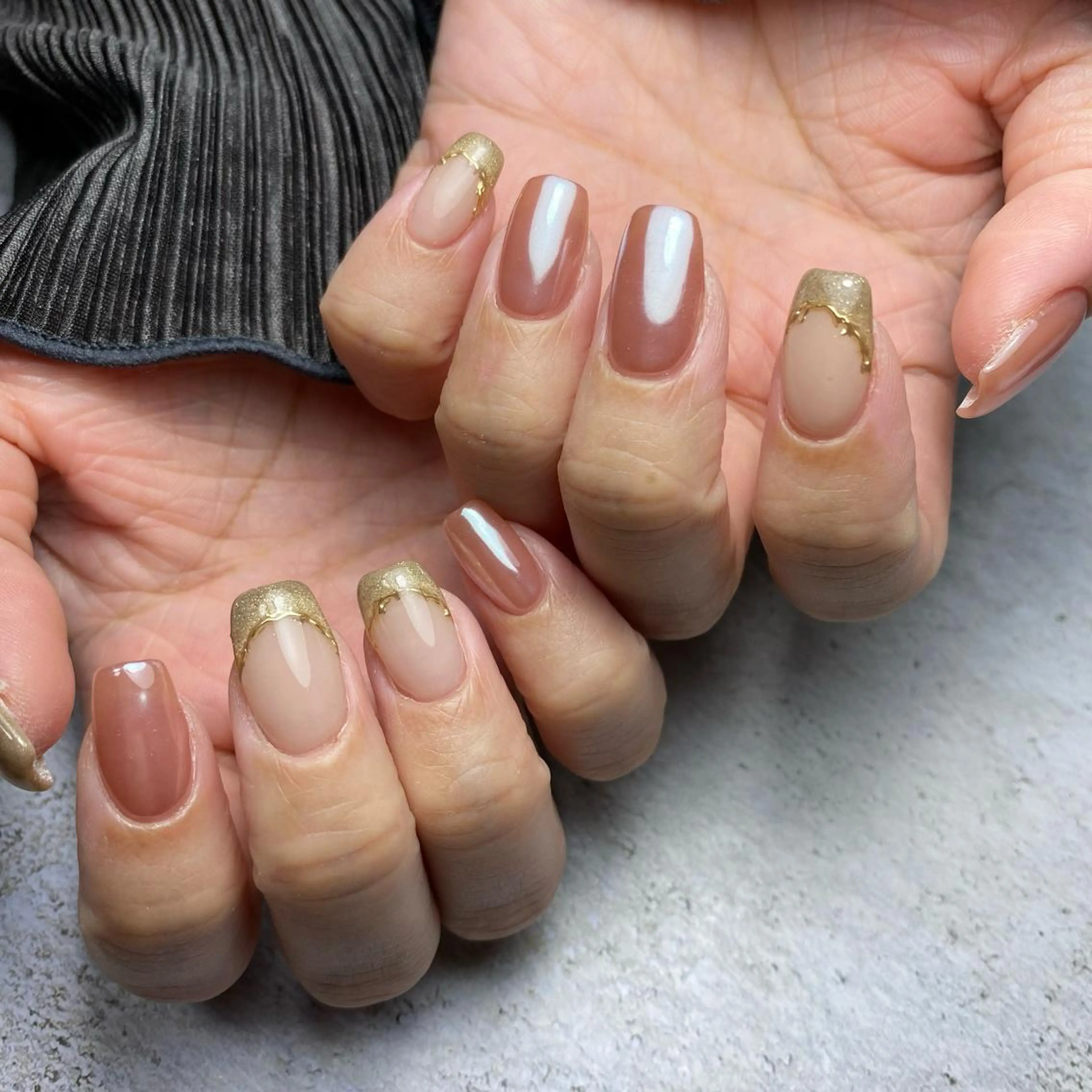 ネイル ミラーネイル ハンドネイル Re:Smil所属・☺︎ NOZOMI☺︎のネイルデザイン