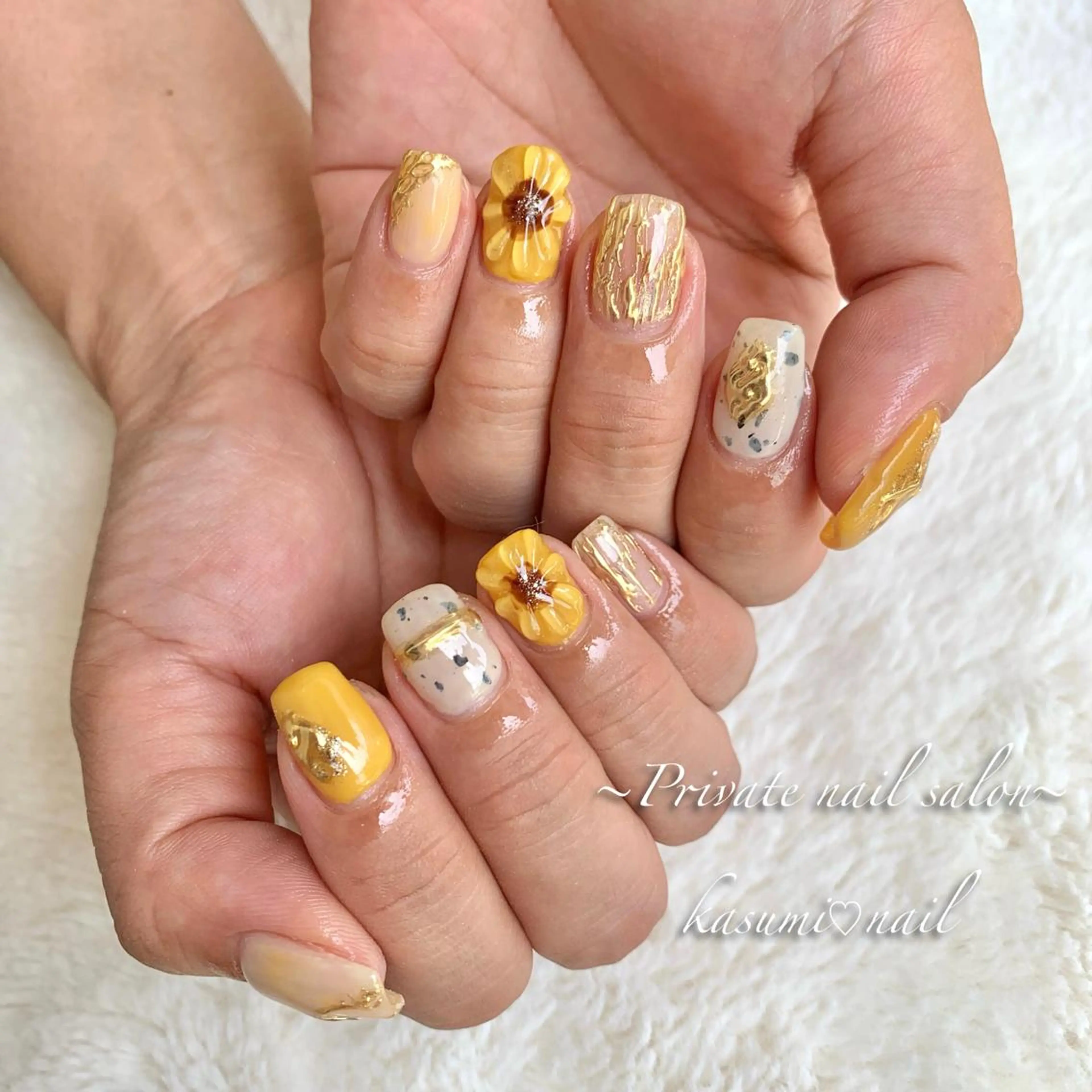 ネイル アートネイル ラメ(グリッター) マグネットネイル ミラーネイル 持ち込み KASUMI♡ Nailのネイルデザイン