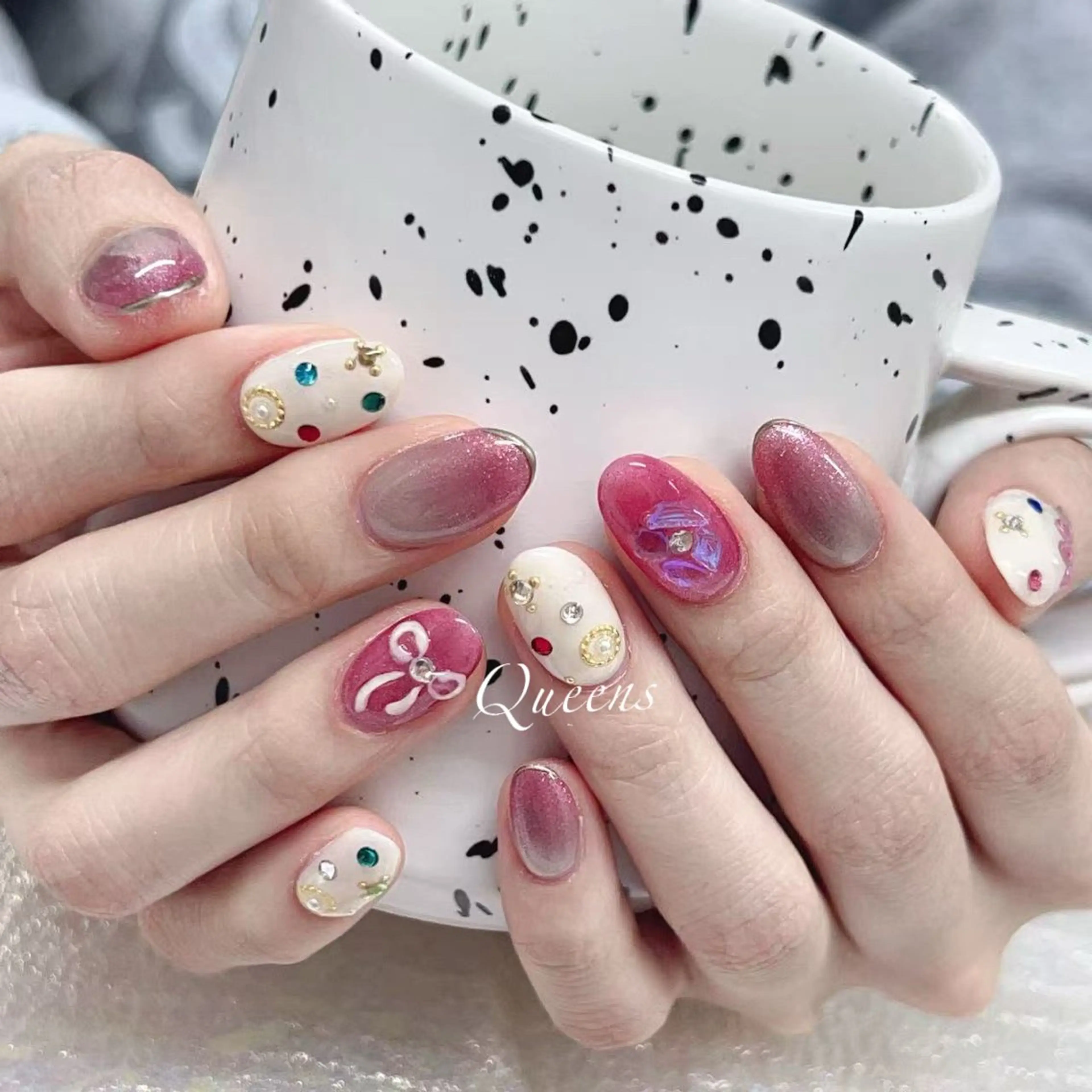ネイル ハンドネイル Queens マオのネイルデザイン