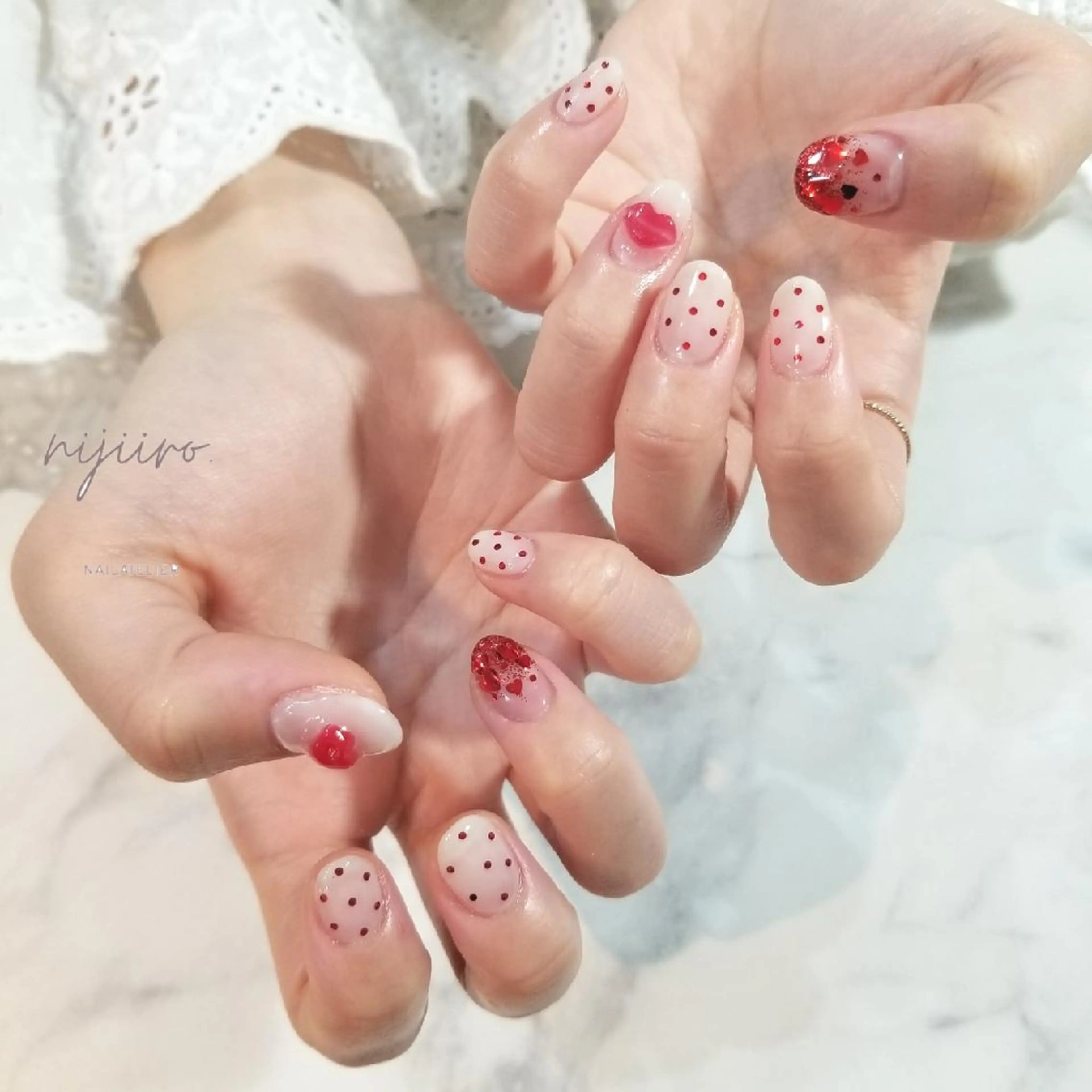 ネイル ドット ハンドネイル nijiiro🌈 サトウのネイルデザイン