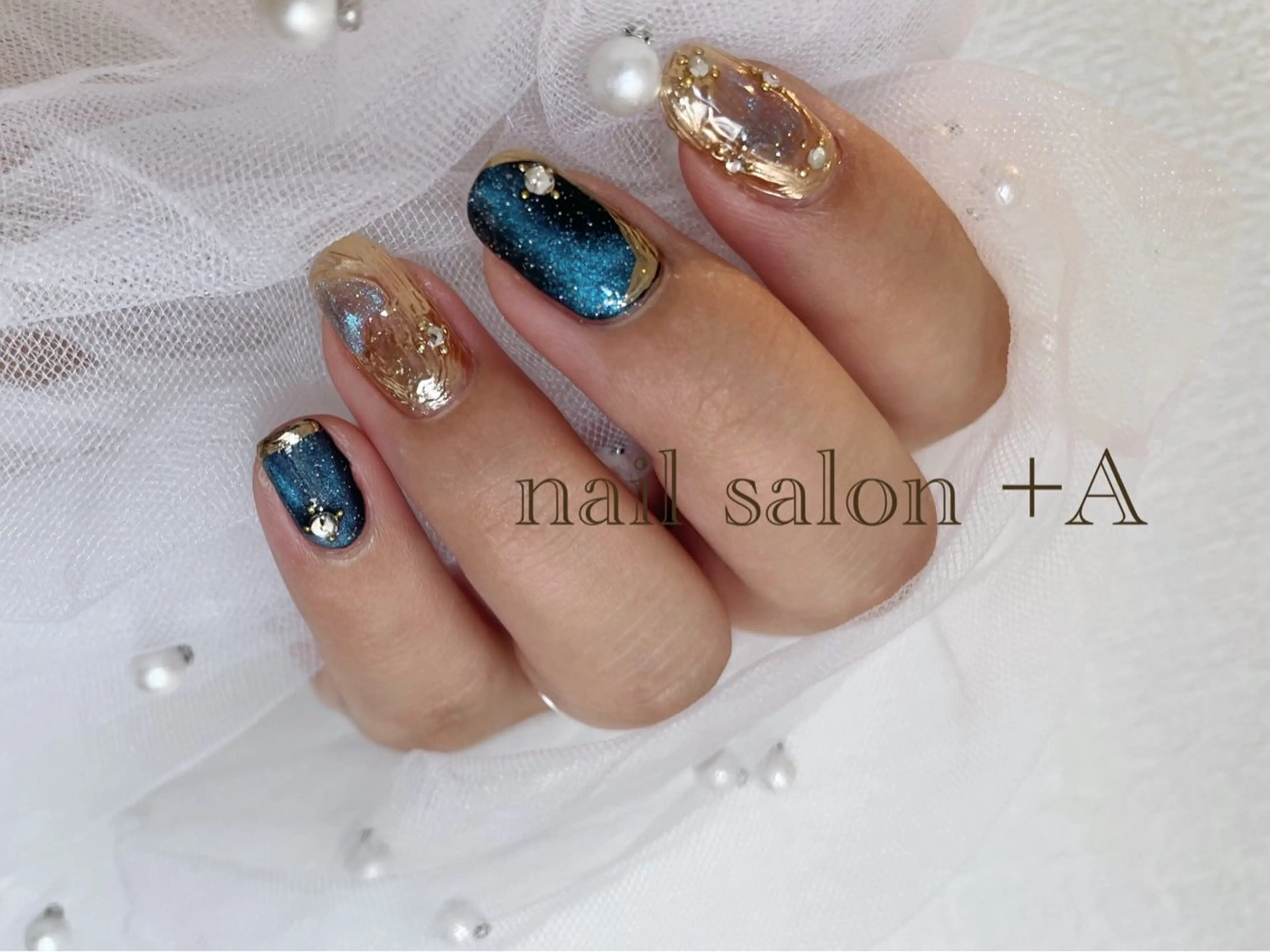 ミディアム ハンドネイル Nail Salon +Aのネイルデザイン