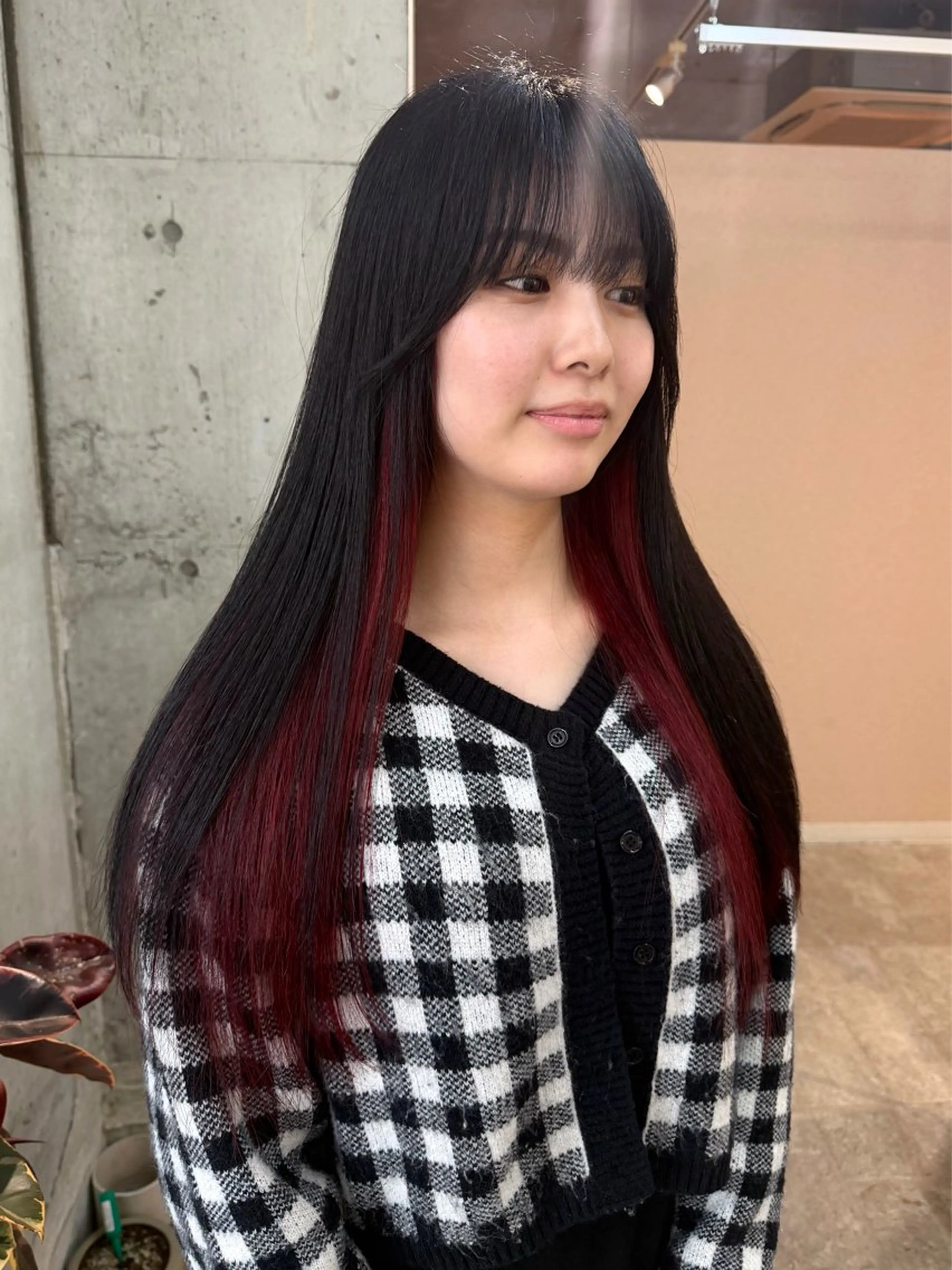 ロング カラー レッドカラー ヘアカラー SHOTO ハイトー ン/ブロンドカラーのヘアスタイル