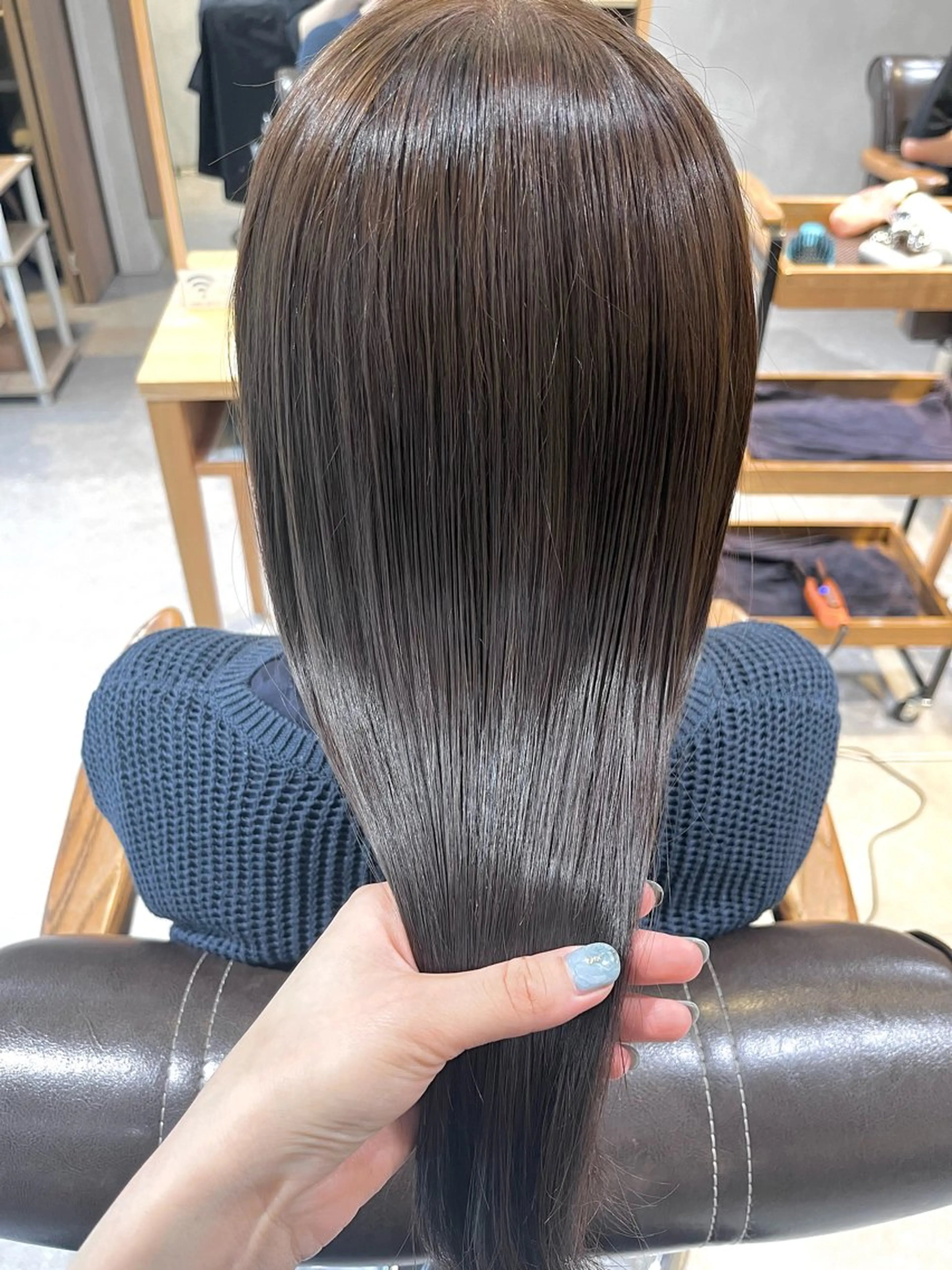 カラー ブリーチ ラベンダーカラー ブリーチなしカラー カット 縮毛矯正 ボブ/murata ⠀ ⠀ ⠀のヘアスタイル