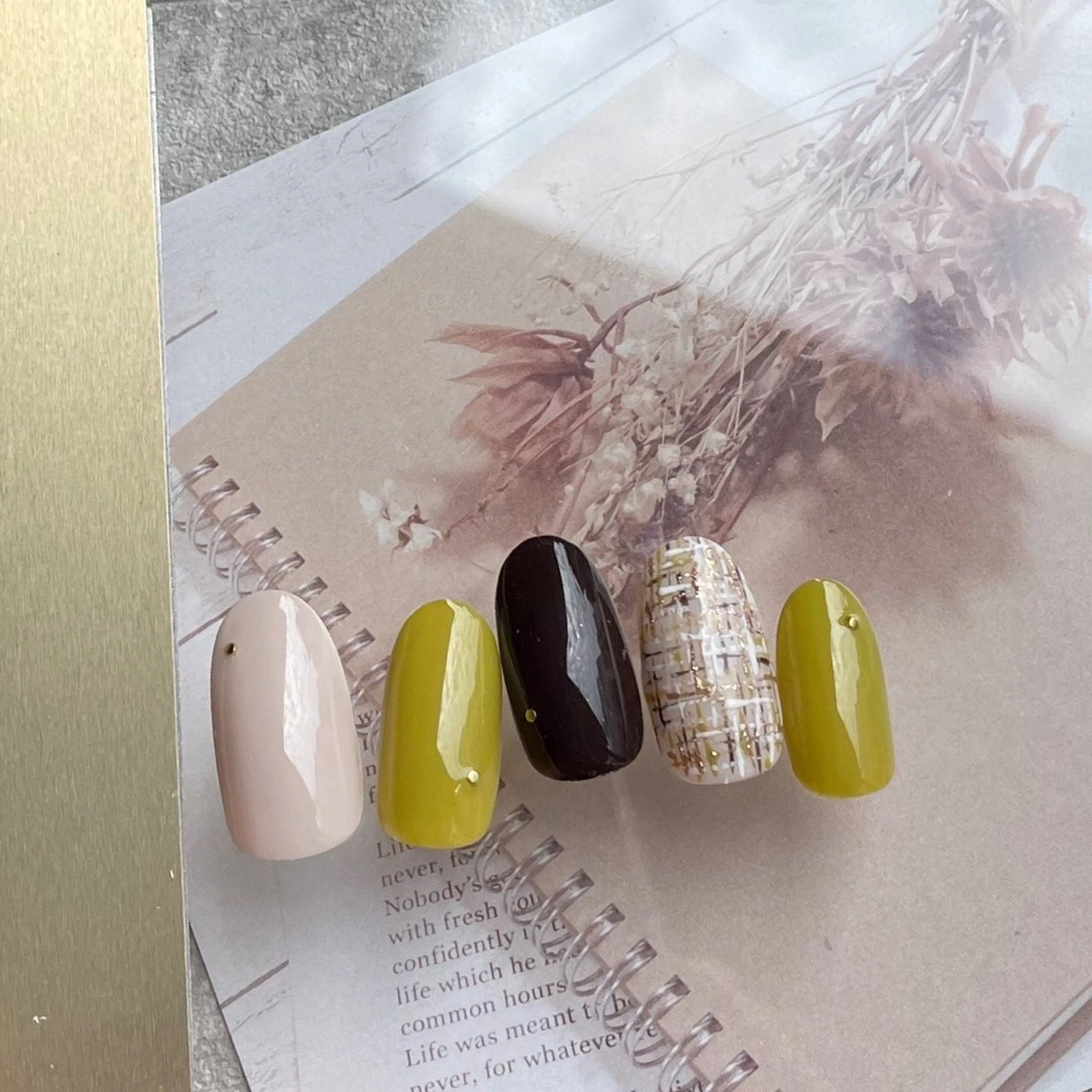 ネイル アートネイル ネイルチップ ⭐︎休業中の練習⭐︎ JNA認定講師髙橋のネイルデザイン