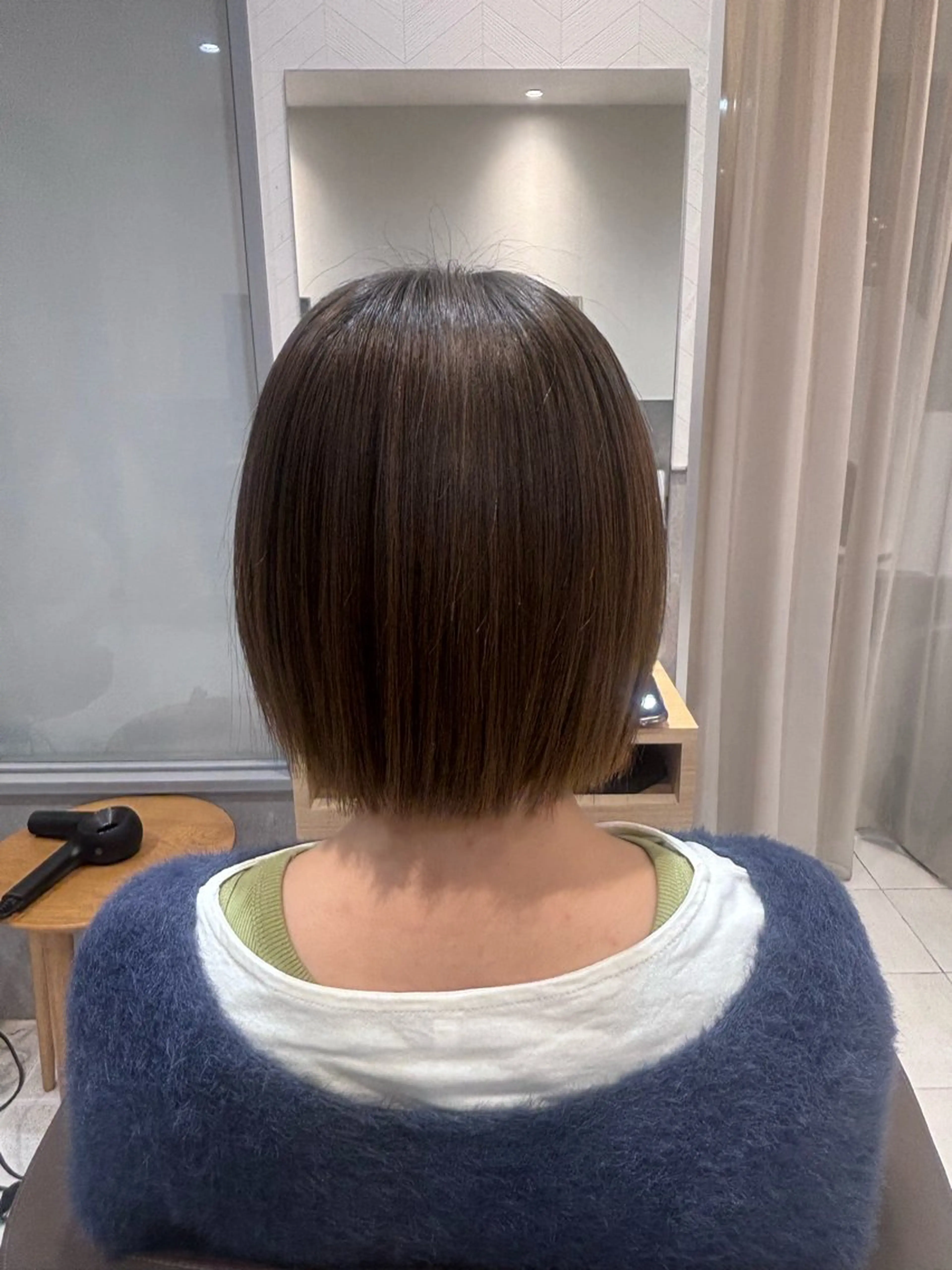 ショート 切りっぱなしボブ ボブ カット 淺井 さくらのヘアスタイル