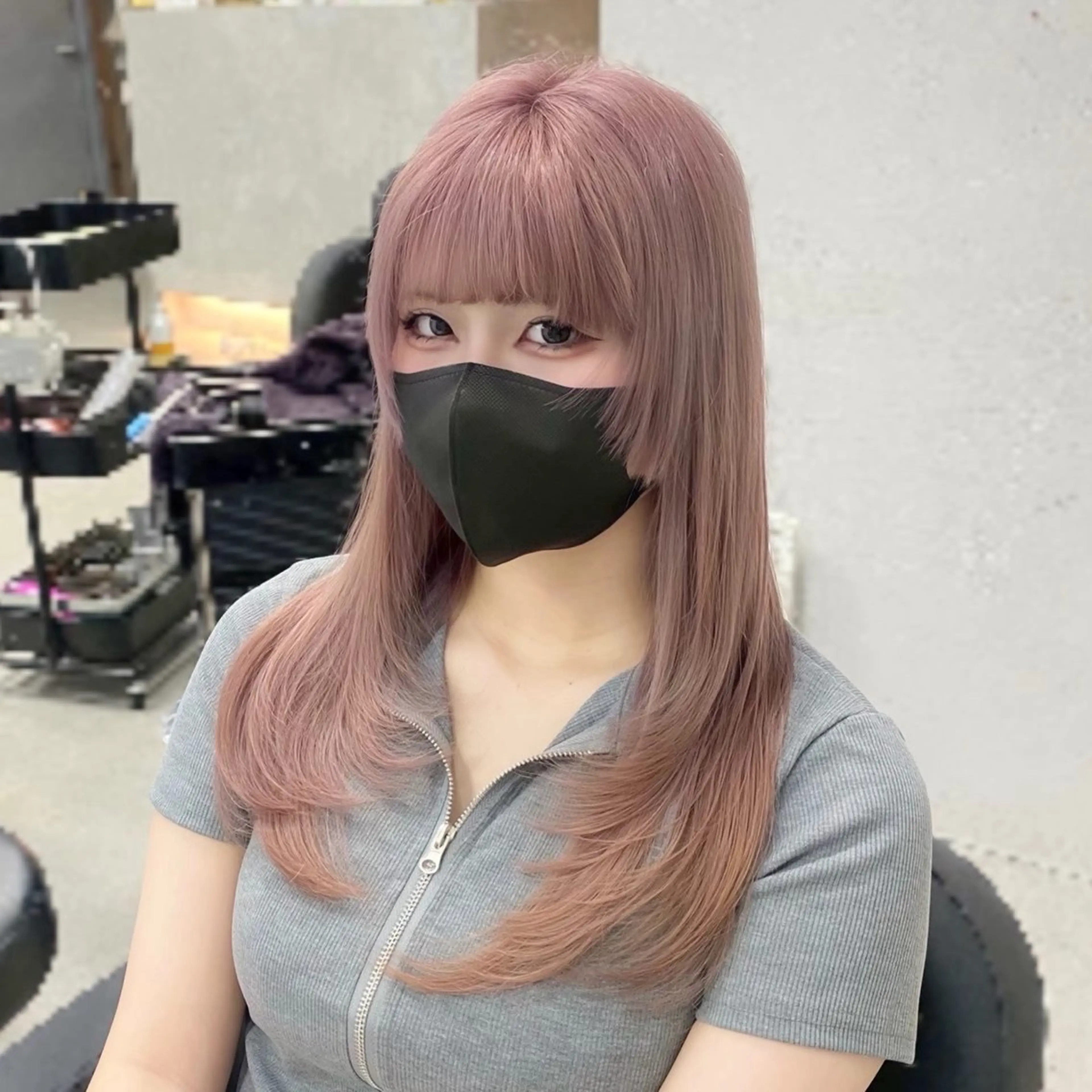 ロング カラー ブリーチ 透明感カラー ダブルカラー ハイトーンカラー インナーカラー ‎XELM高崎‎‎‎ ‎‎🤍Kyoka‎のヘアスタイル