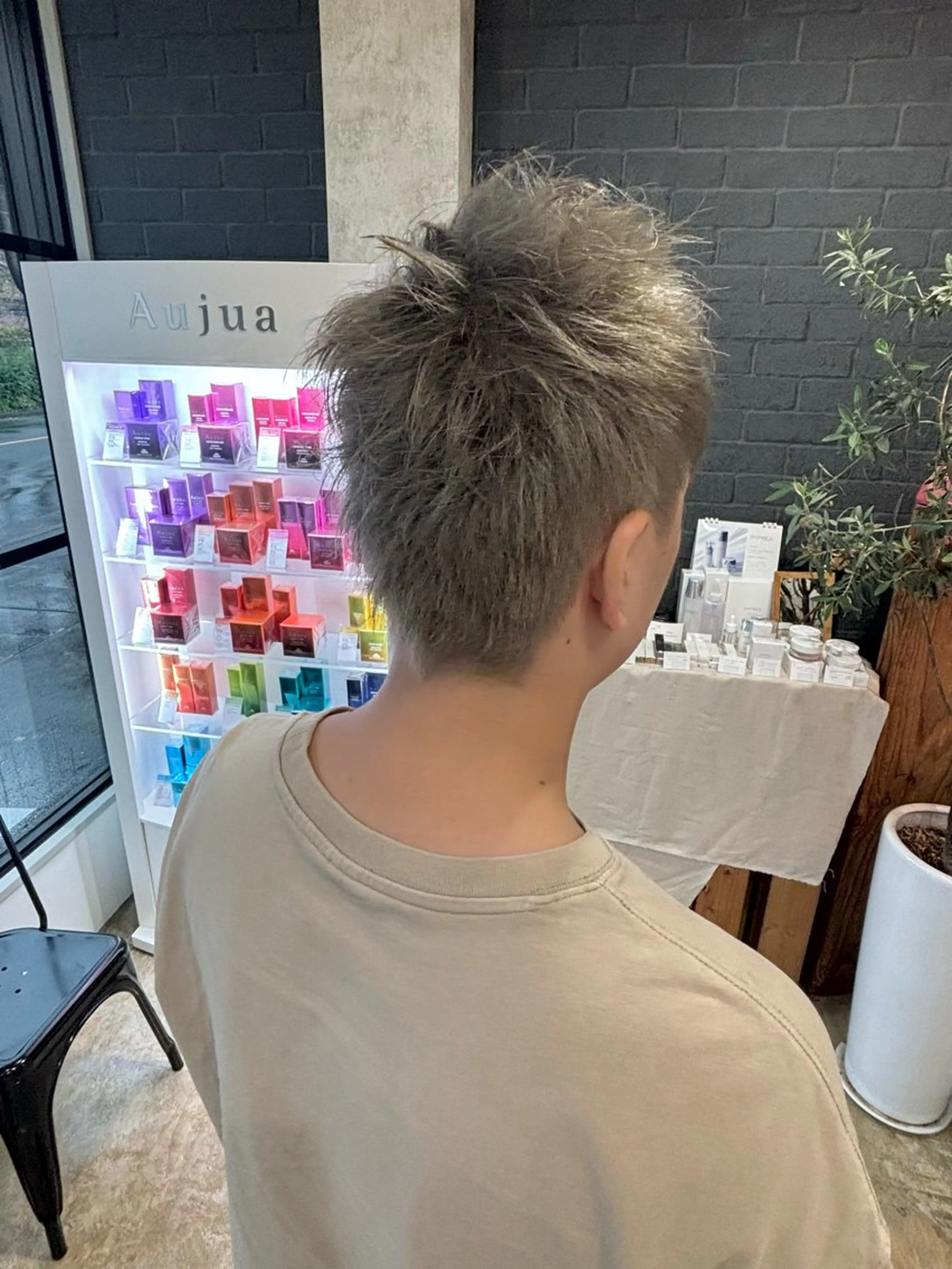 ショート カラー メンズ ヘアカラー ヤマグチ ユキナのヘアスタイル