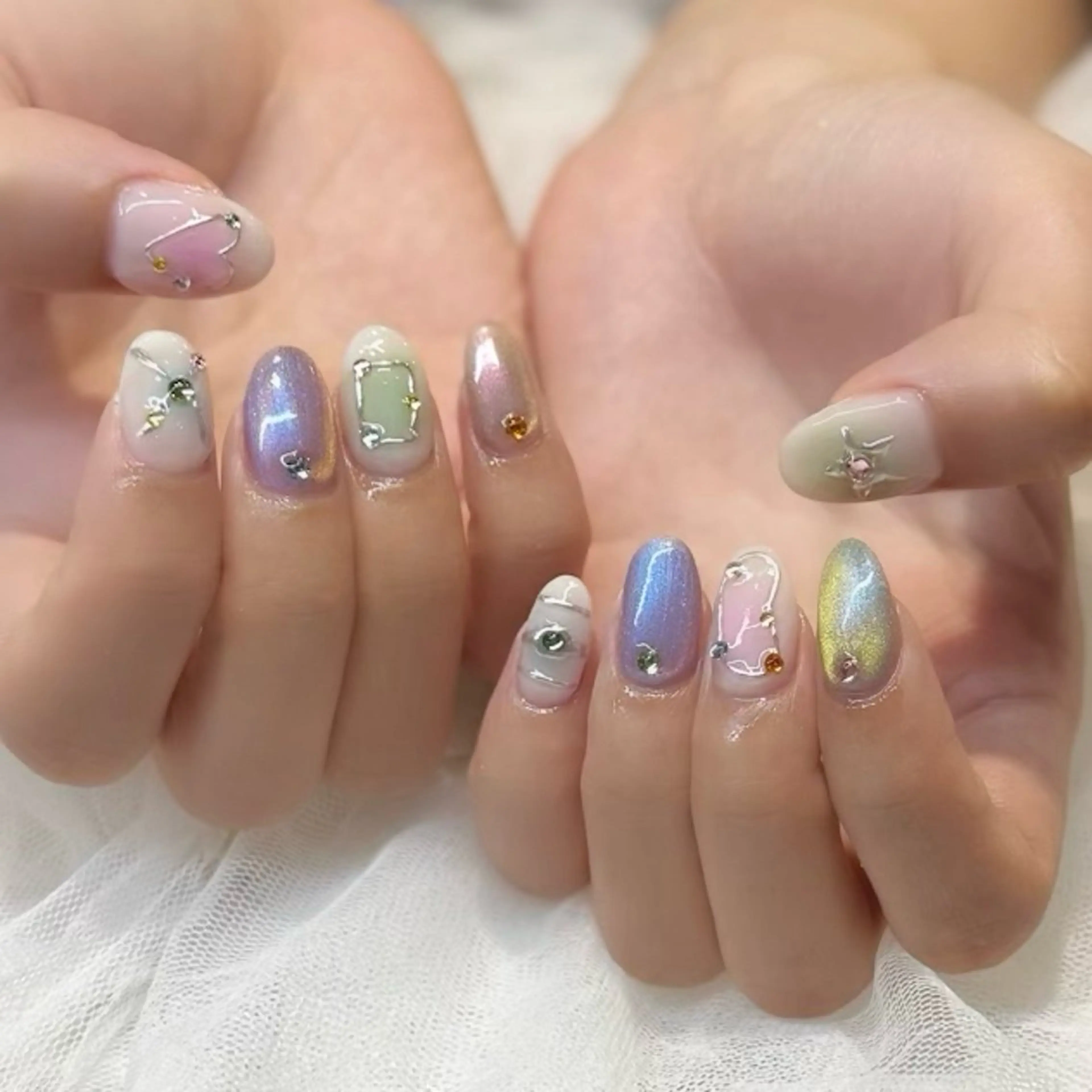 ネイル ハンドネイル 新井 ひなののネイルデザイン