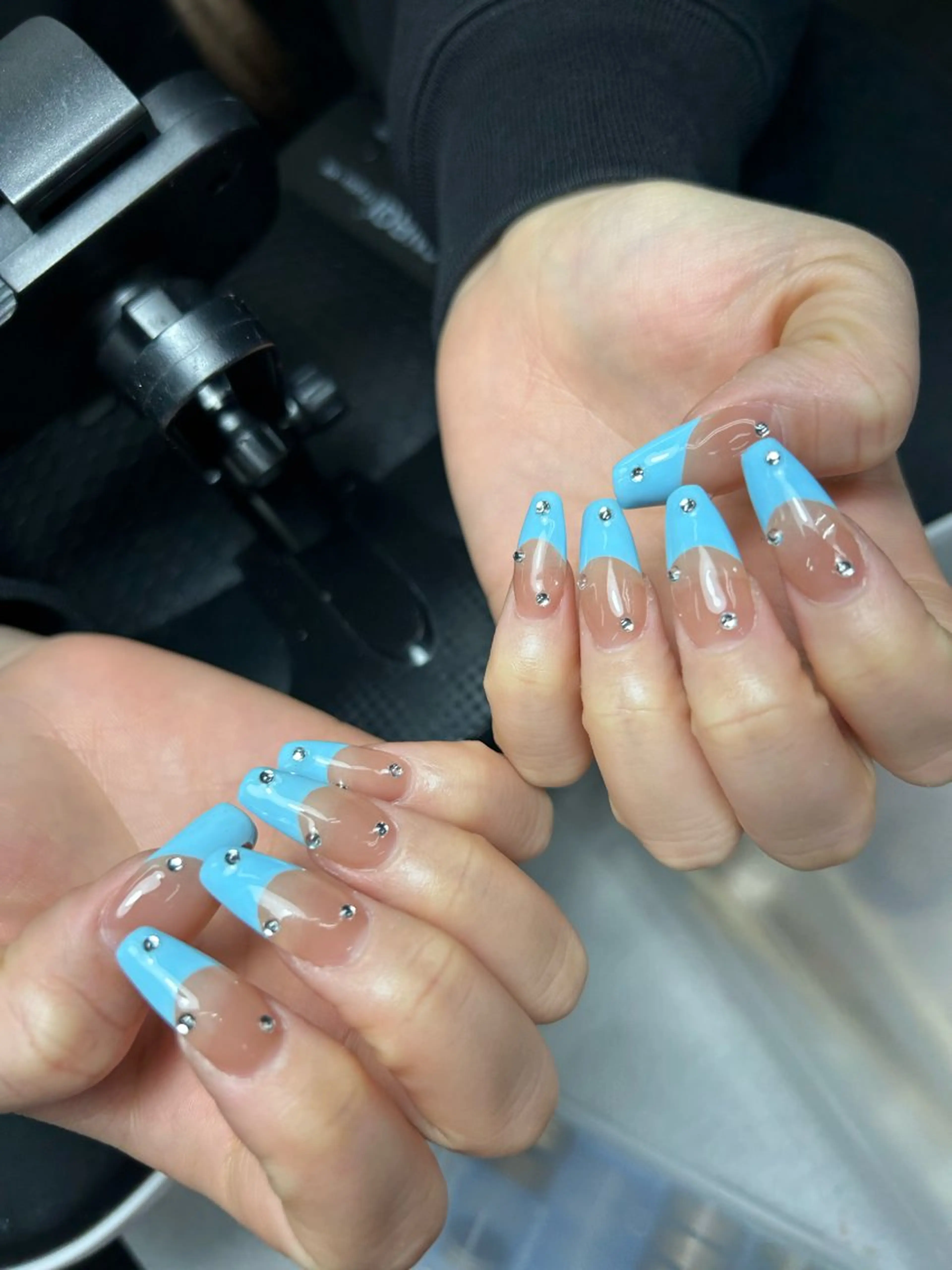 ネイル 韓国ネイル 持ち込み ニュアンスネイル ネイルチップ 冬ネイル RINN ANA.CHUOのネイルデザイン