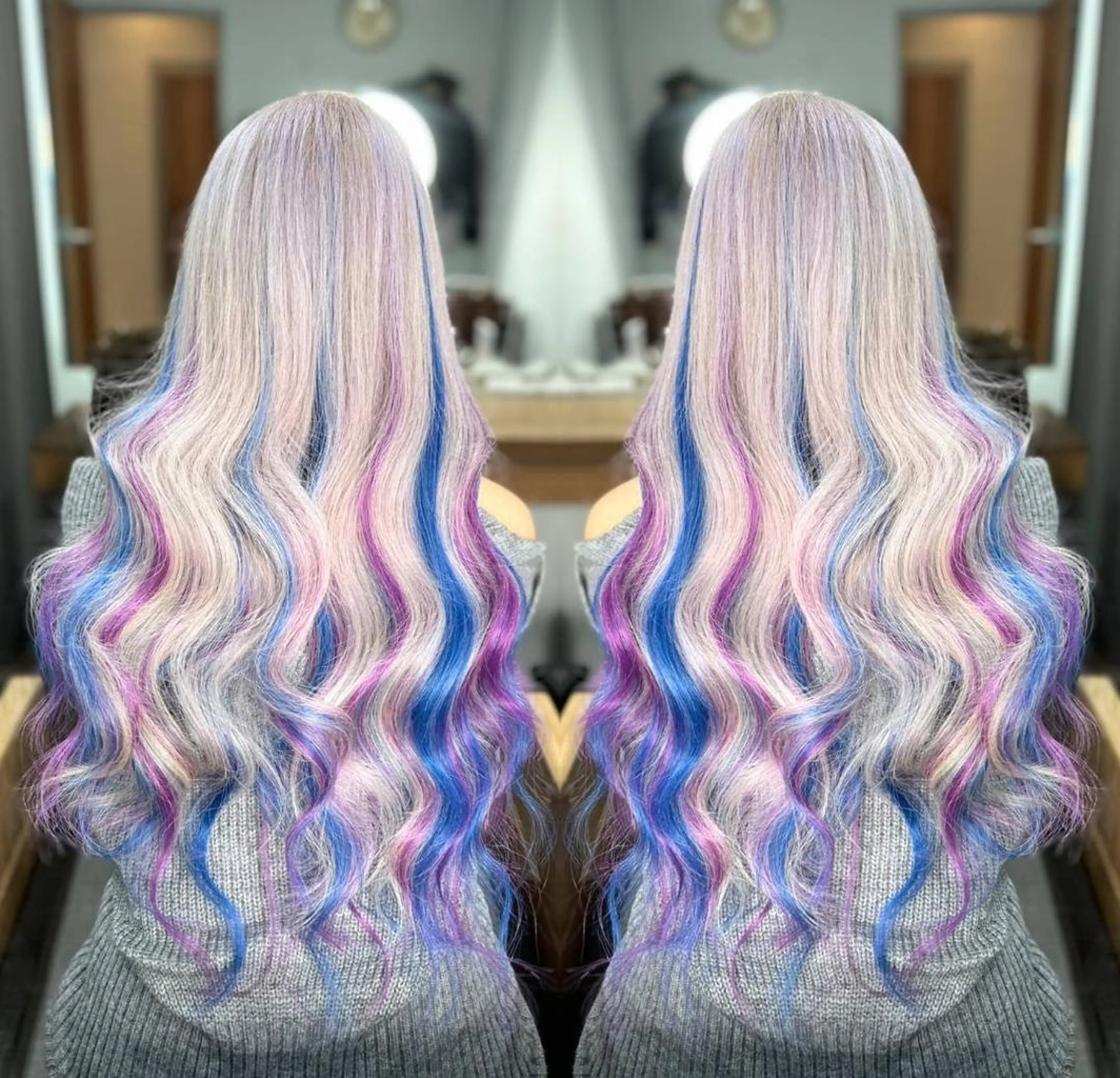 ロング ヘアアレンジ カラー メンズ エクステ 韓国ヘアならお任せ♡ 馴染ませ達人👸yuのヘアスタイル