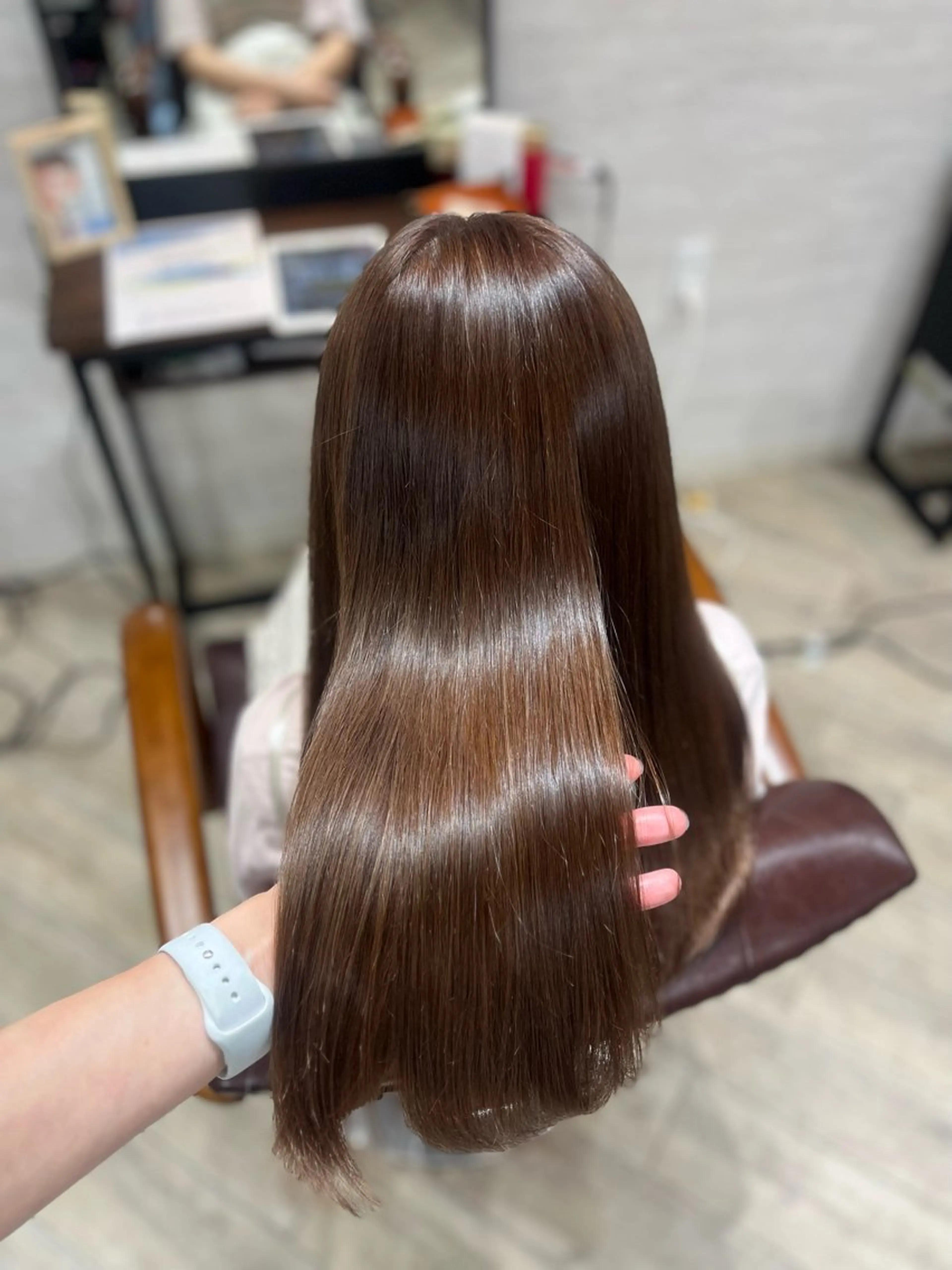 ロング カラー ブラウンカラー チョコレートブラウン 🫧ぷる艶カラー🫧 Yuubi🦩のヘアスタイル