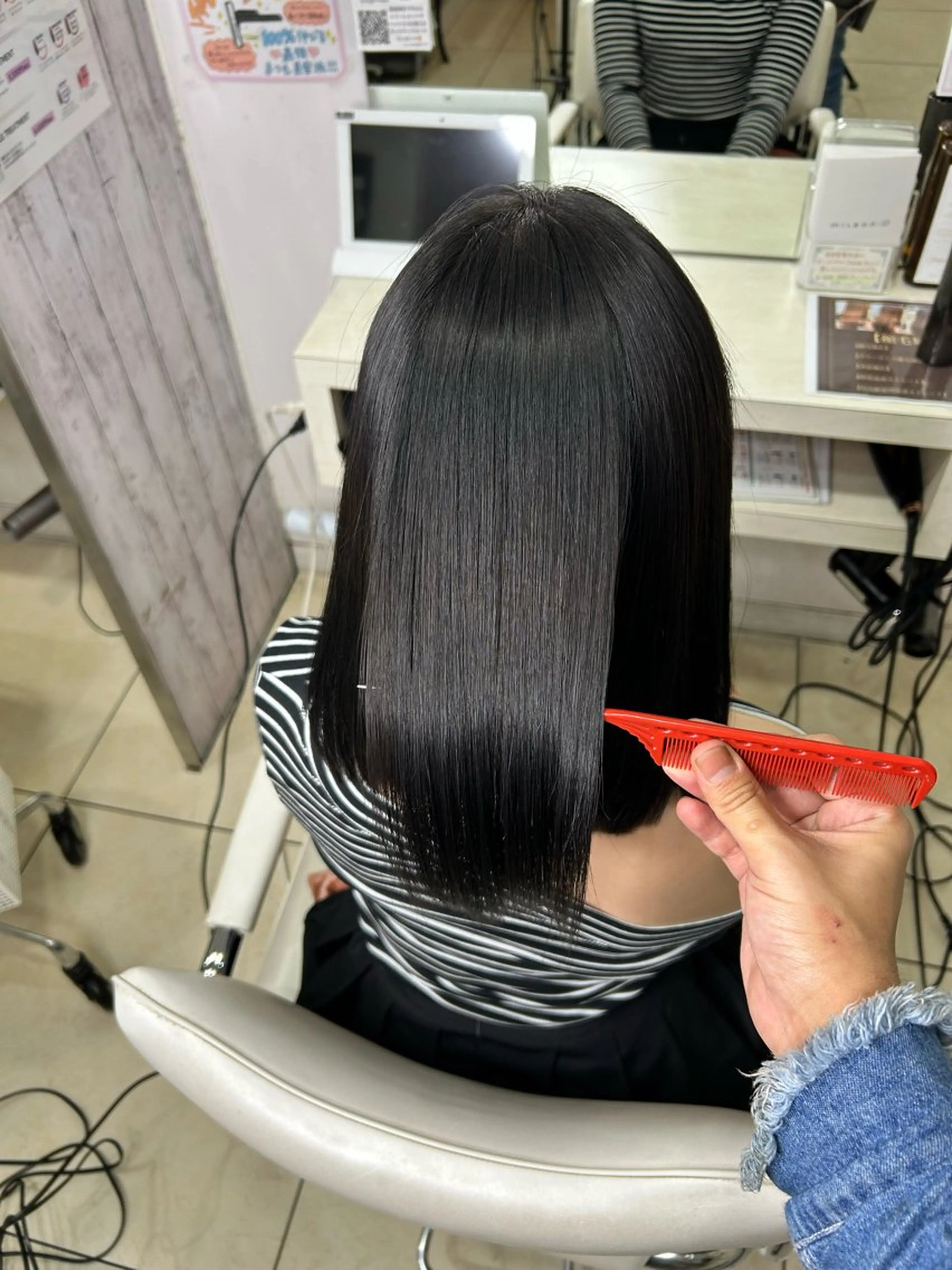 ミディアム カット ヘアカラー トリートメント 【髪質改善カラー】 瀧田嵐士🇰🇷のヘアスタイル