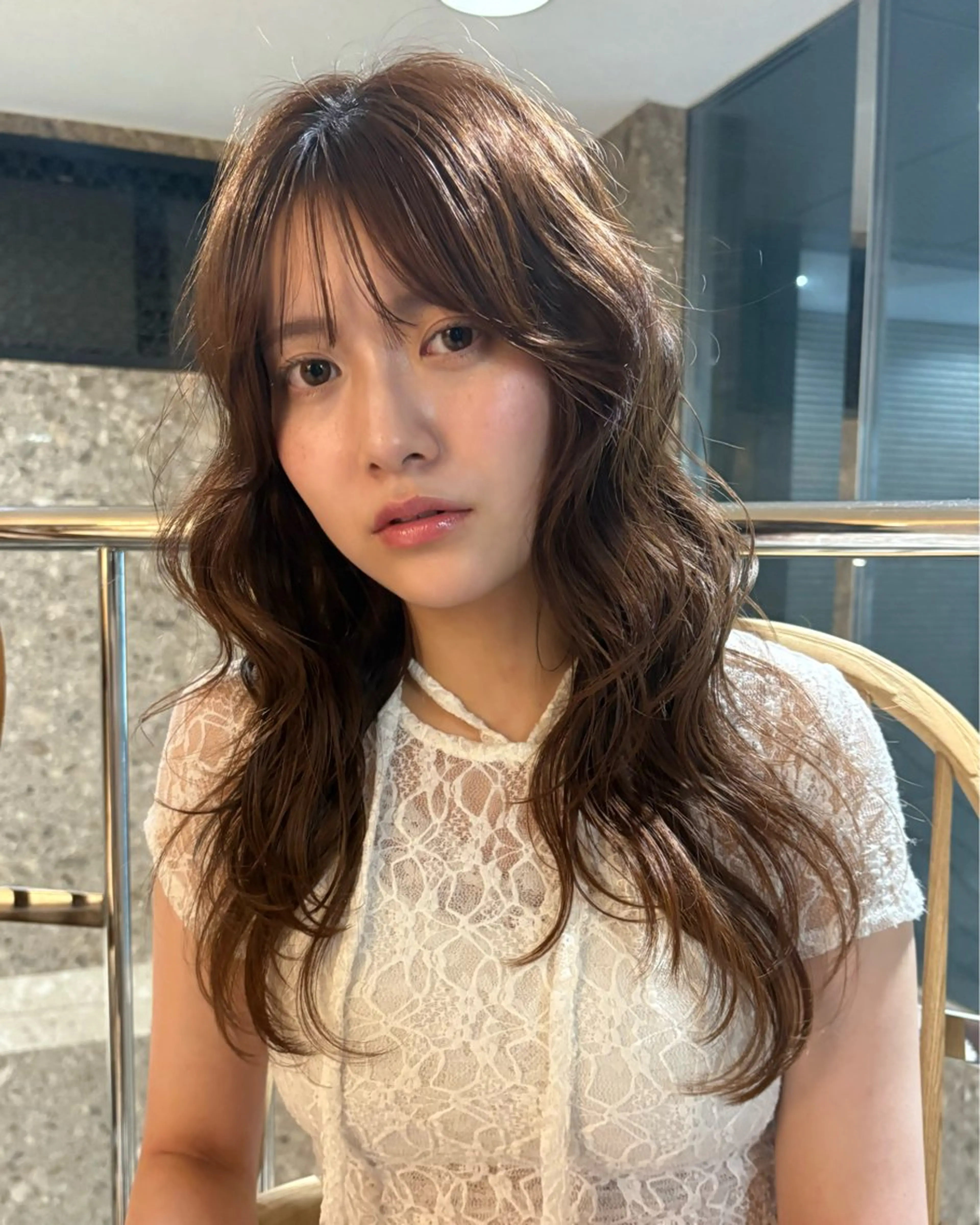 カラー 【pia】 ホノカブリーチカラーのヘアスタイル