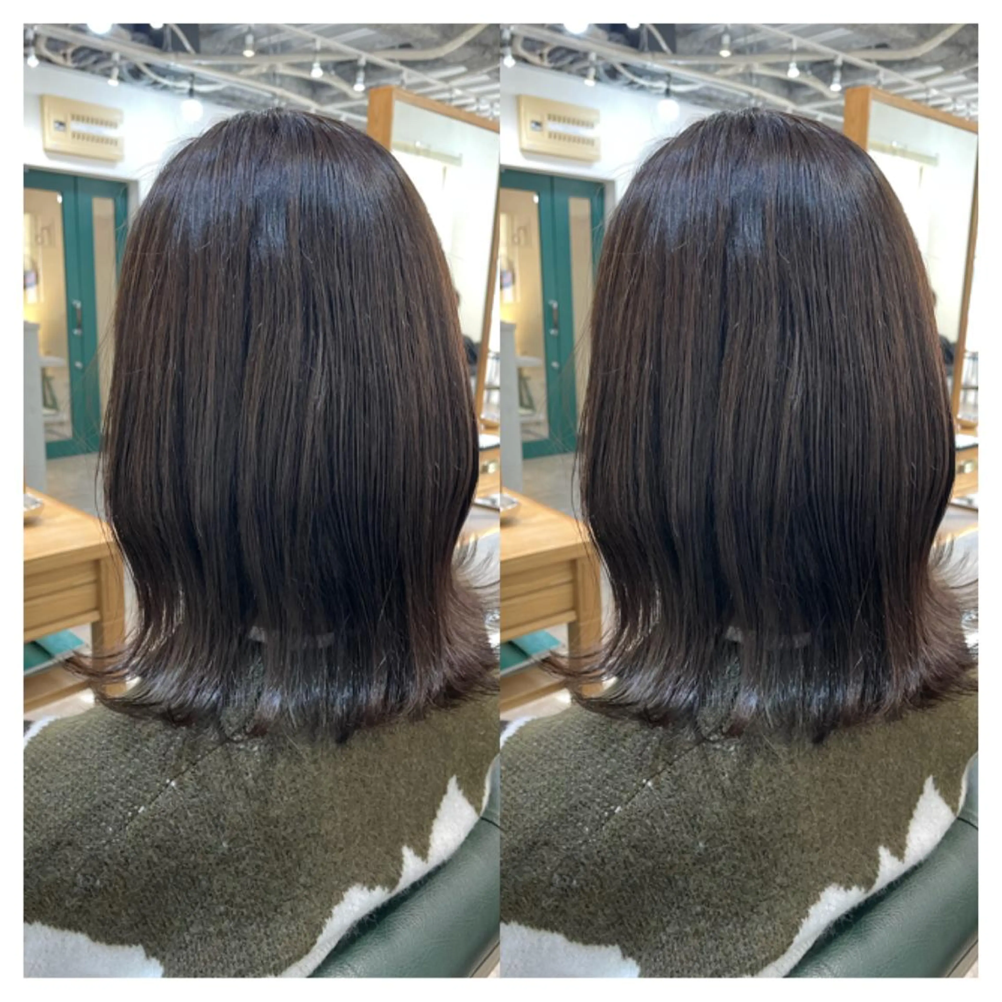 ミディアム カラー カット ヘアカラー トリートメント 村山 茉衣のヘアスタイル