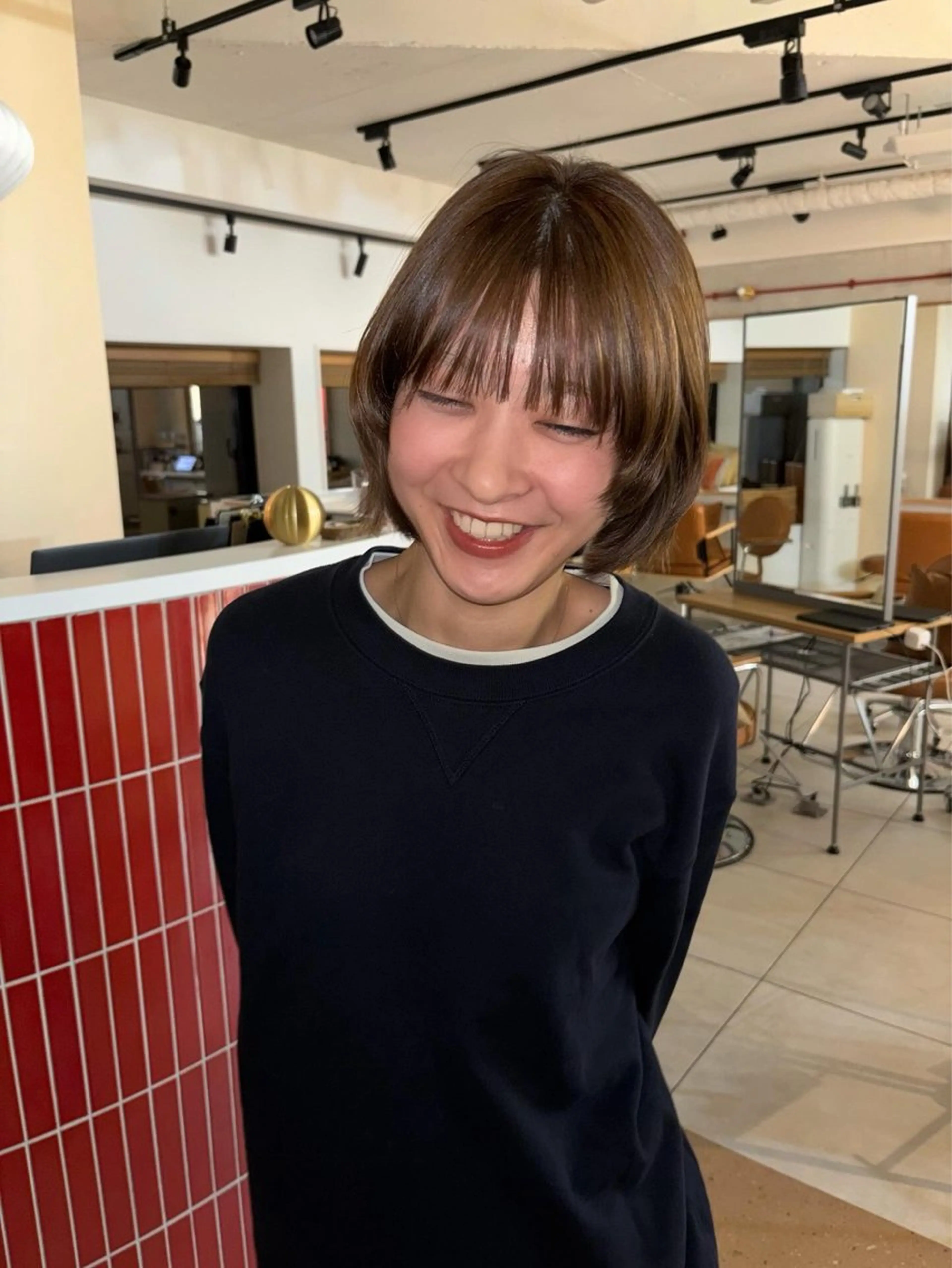 カラー カット ヘアカラー トリートメント Wカラー/レイヤー /ボブ/otohaのヘアスタイル