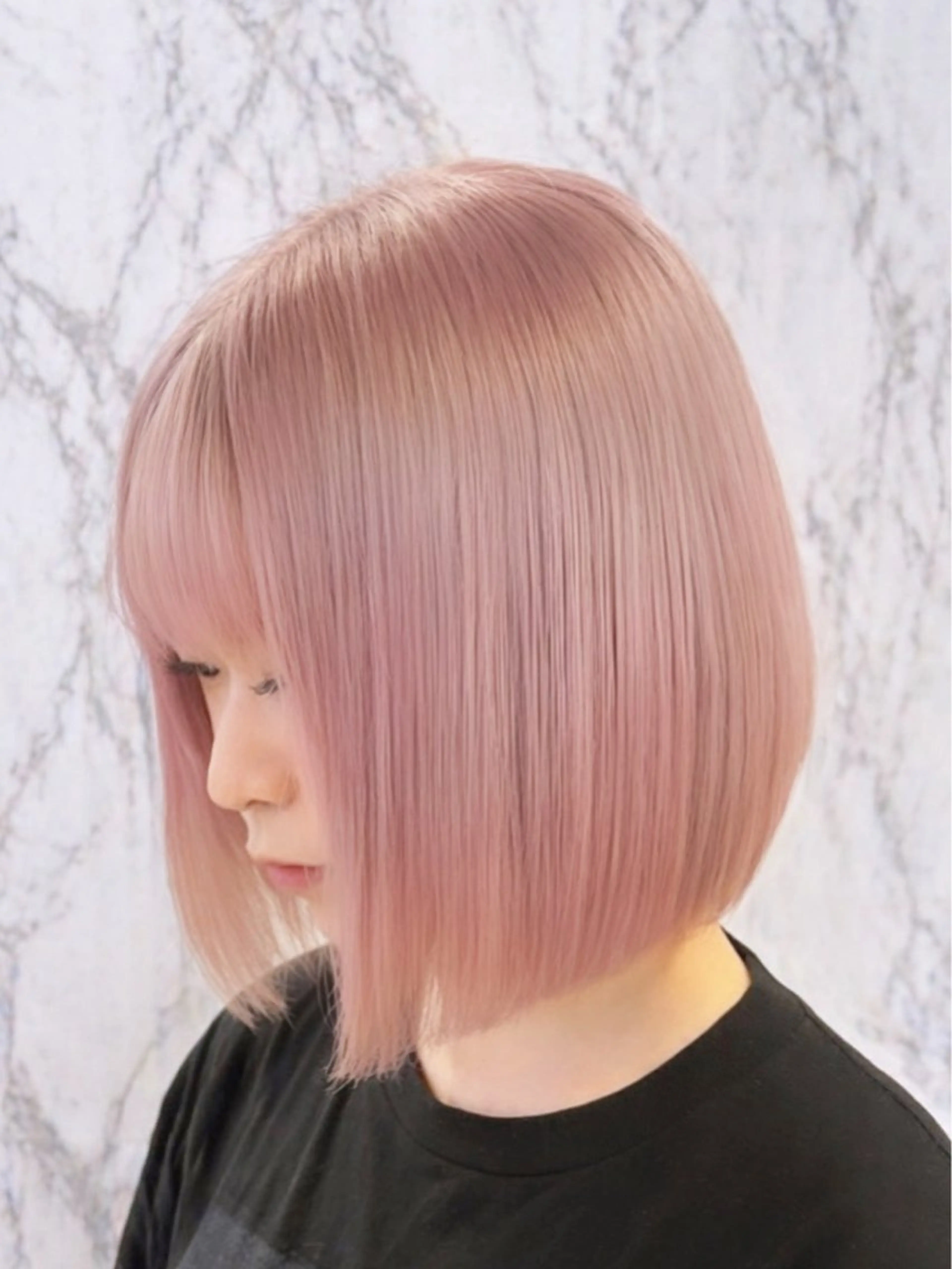 ショート カラー ヘアカラー トリートメント せいと/縮毛矯正 レイヤー/ハイトーンのヘアスタイル