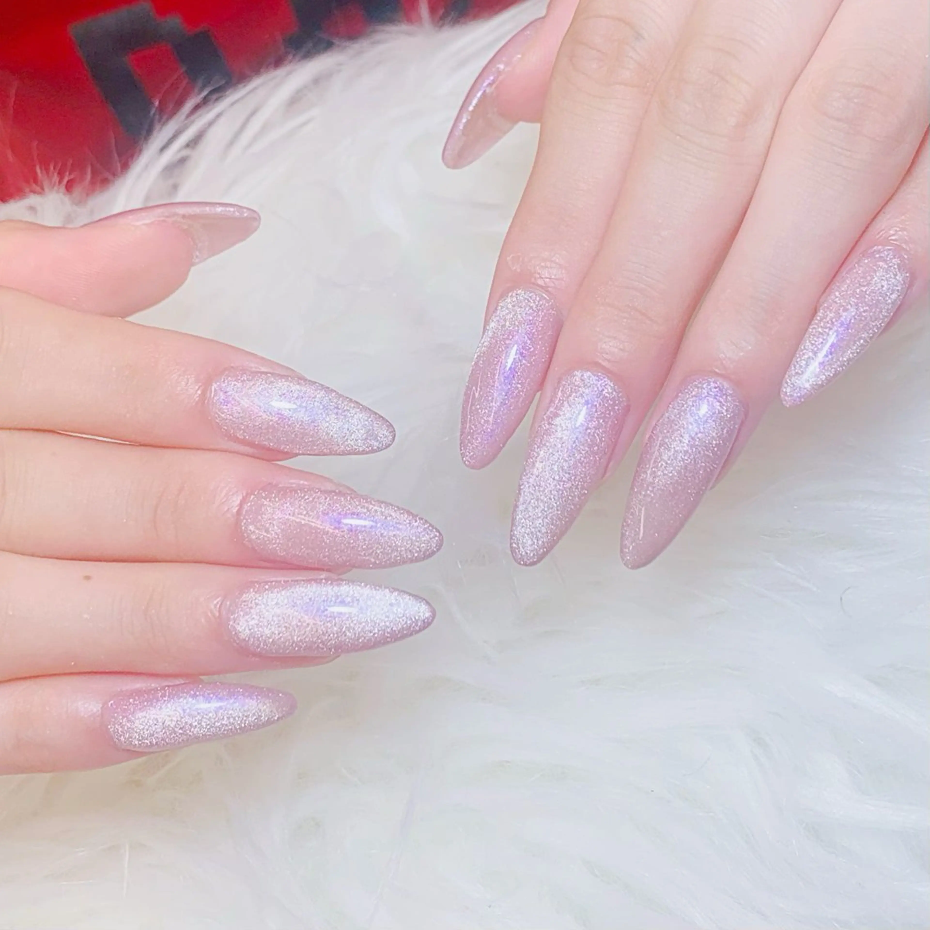 ネイル チークネイル 長さ出し フラッシュネイル フレンチネイル グラデーション ハンドネイル AN NAIL SALONのネイルデザイン