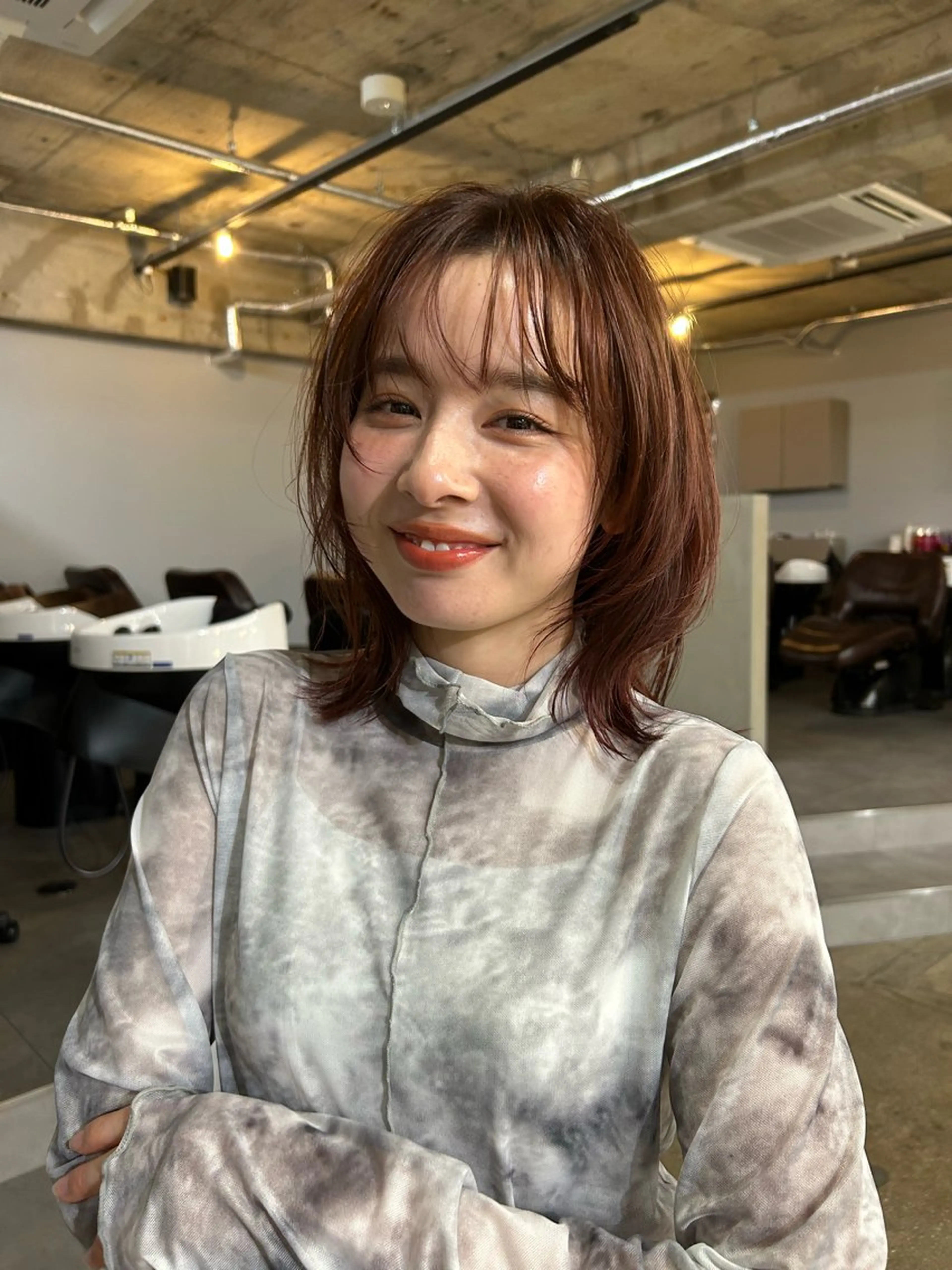 ミディアム ヘアカラー CUORE クオーレのヘアスタイル