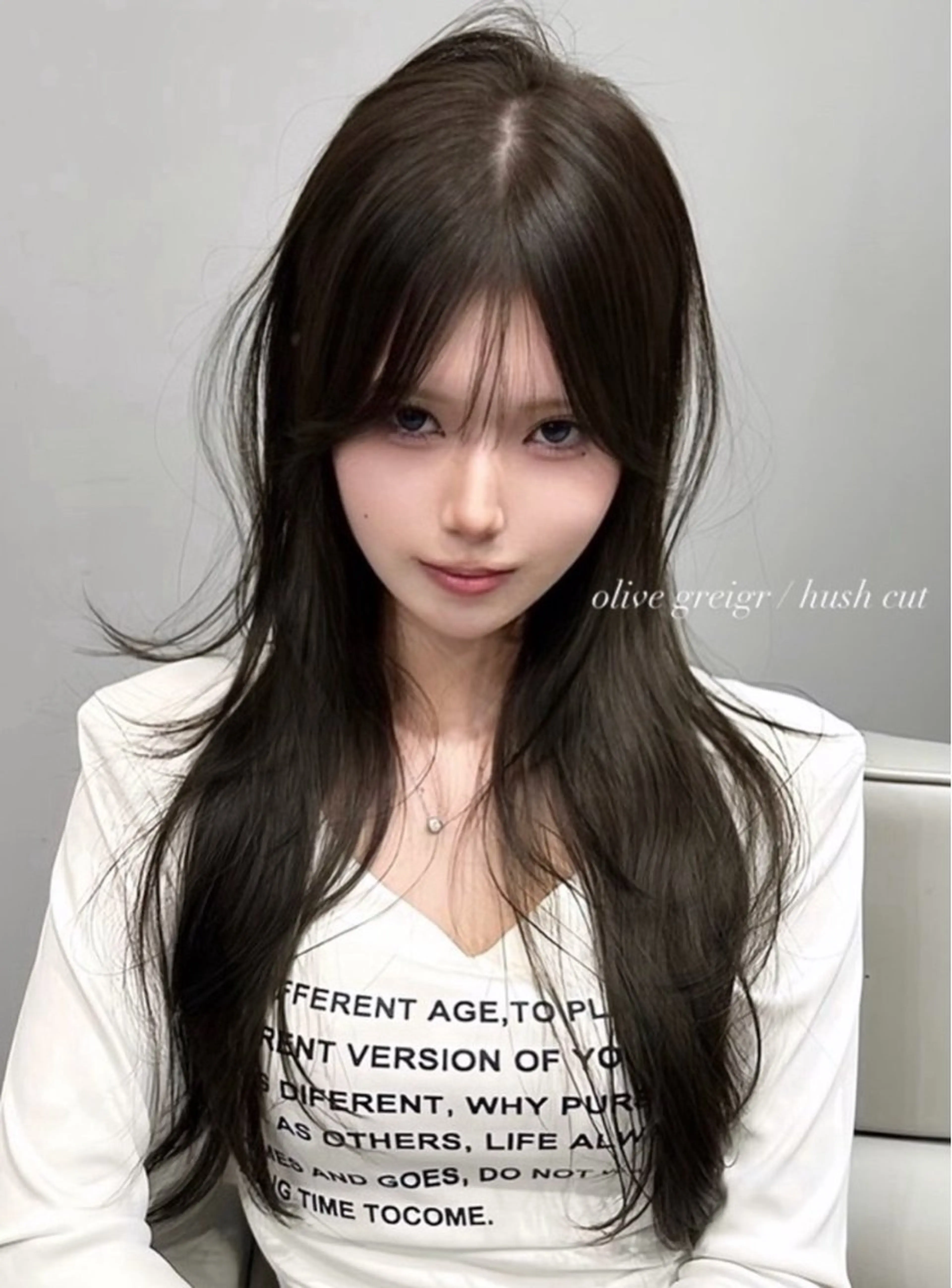 ロング カラー ヘアアレンジ カット ヘアカラー トリートメント ヘアセット 🫧🇰🇷韓国ヘア レイヤー🐺Yutaのヘアスタイル