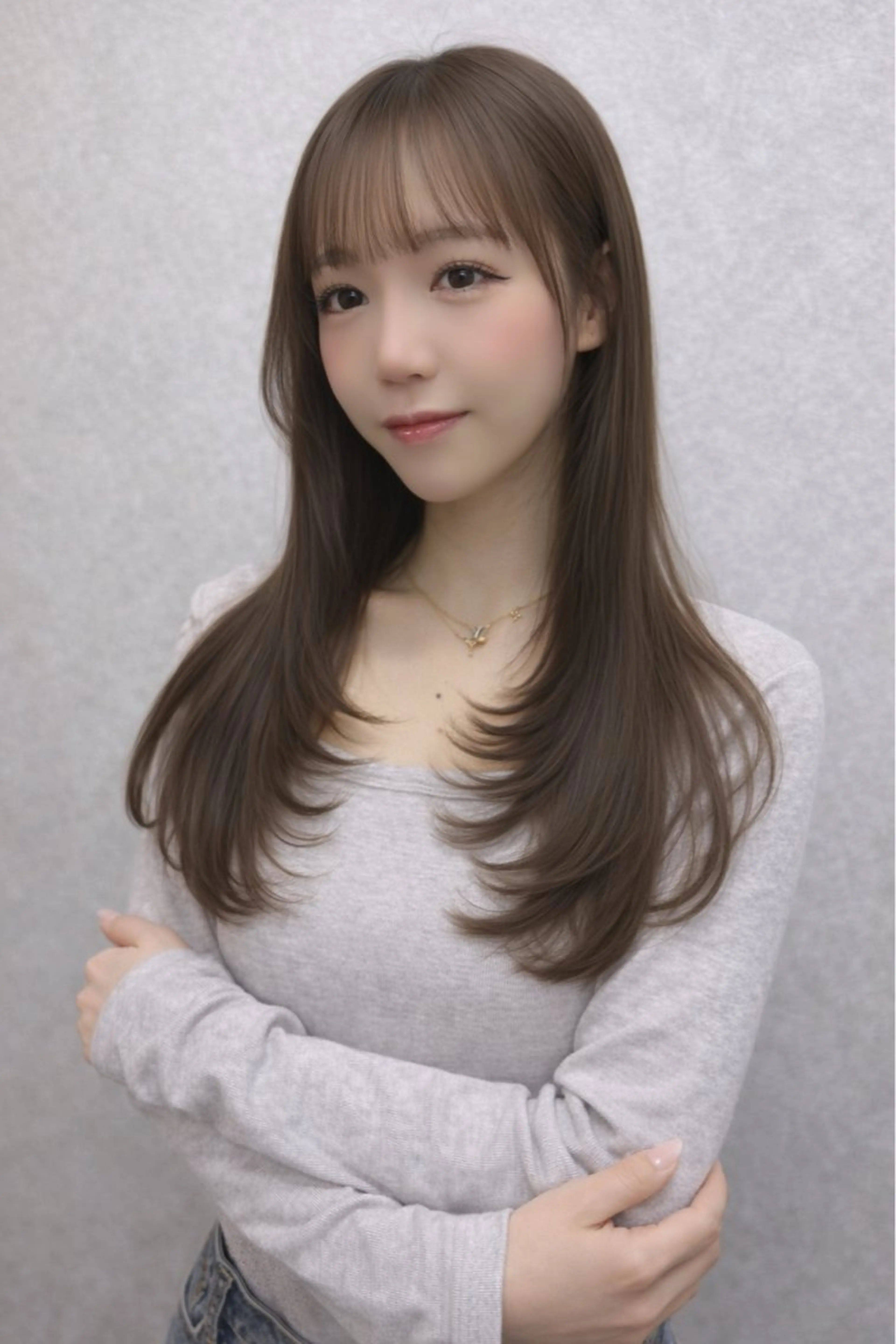 ロング カラー レイヤーカット AIRI layer cut hairのヘアスタイル