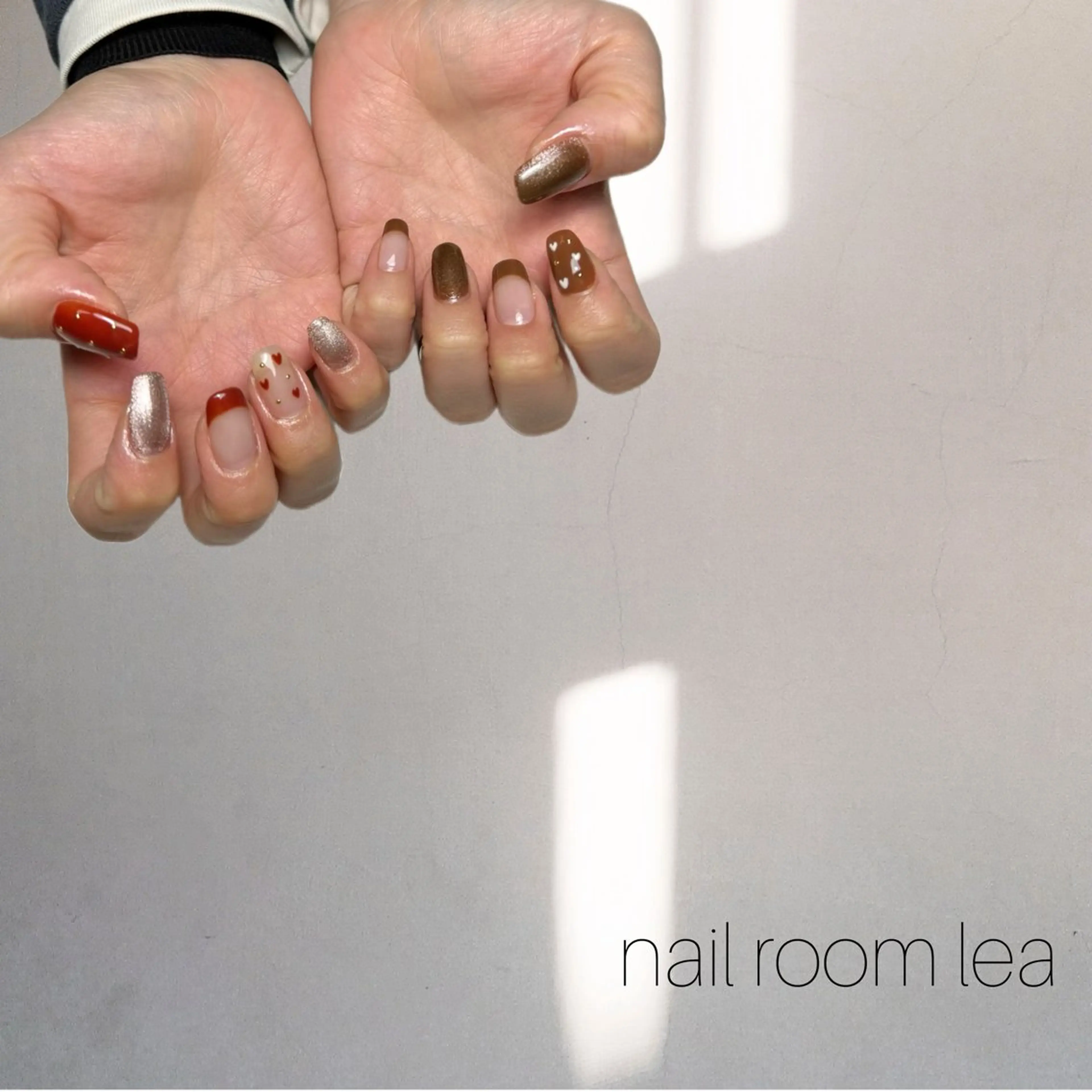 ネイル バレンタイン ハンドネイル nailroom leaのネイルデザイン