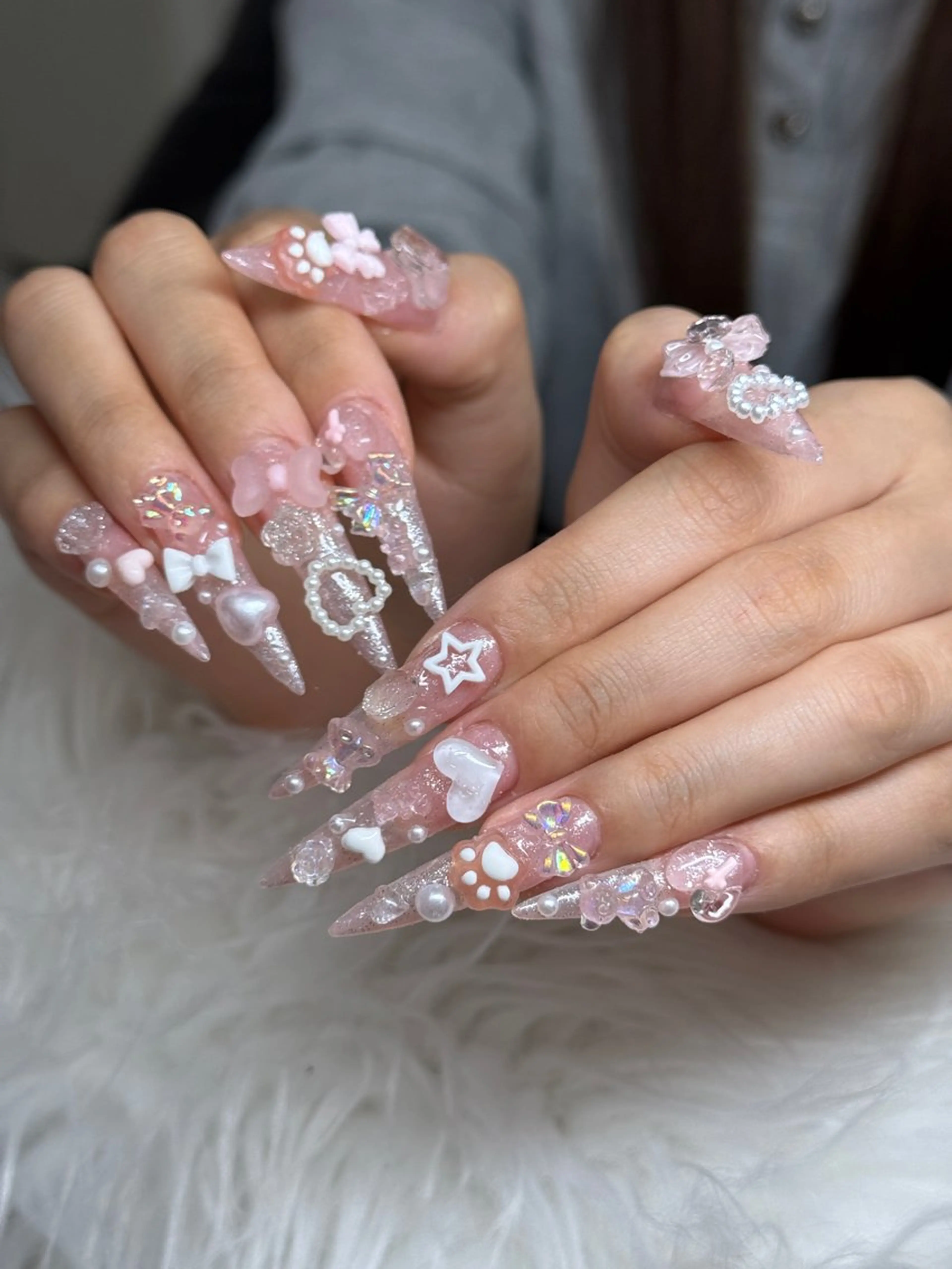 ネイル ジェルネイル 韓国ネイル マグネットネイル ネイルチップ 冬ネイル Lenie Nail Salonのネイルデザイン